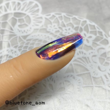 ⋆͛🦖⋆͛aomi on LIPS 「1本遊びシリーズ!氷柱ネイルっぽいのを作ってみました(੭˙ᗜ˙..」(5枚目)