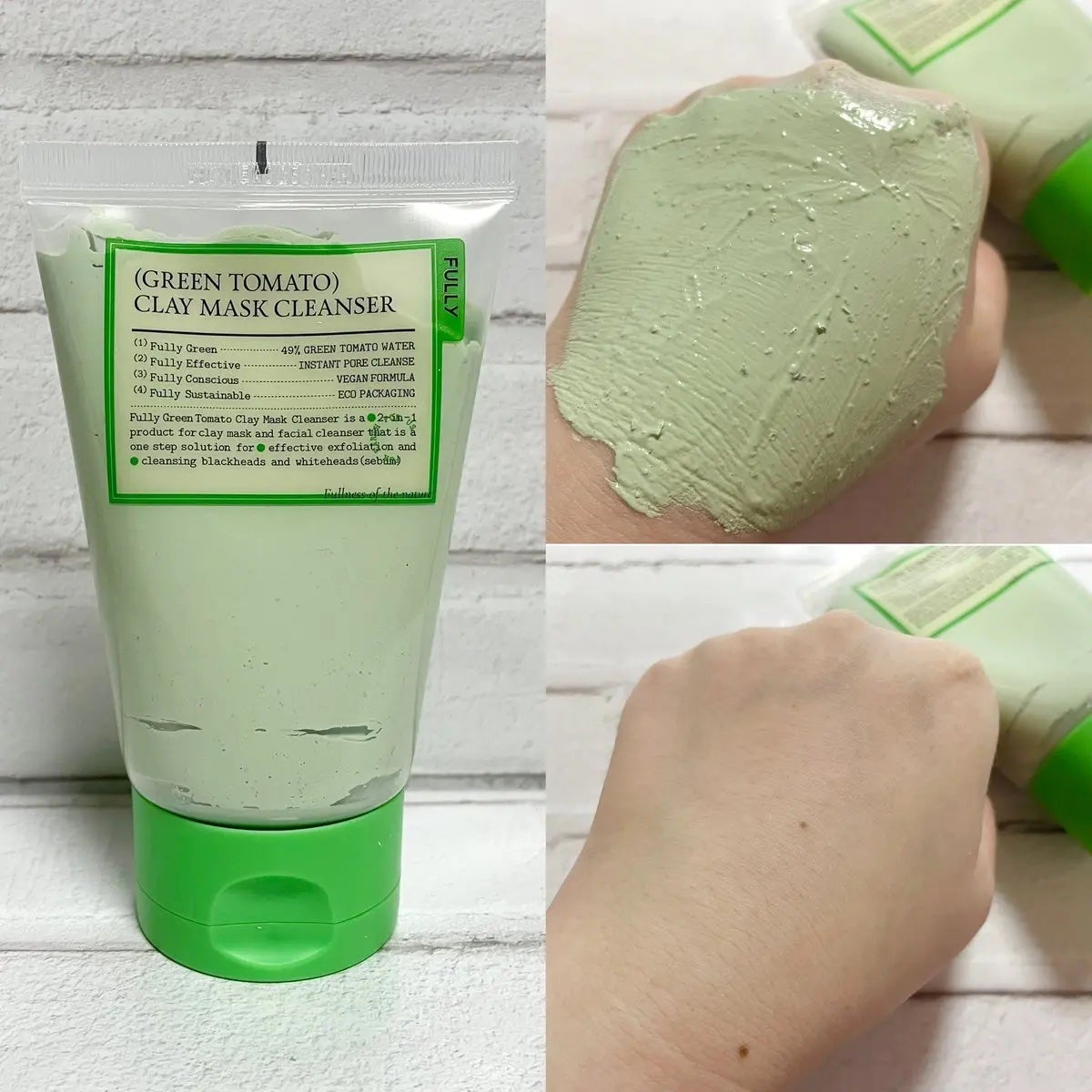 グリーントマトクレイマスククレンザー/FULLY/洗い流すパック・マスクを使ったクチコミ(2枚目)