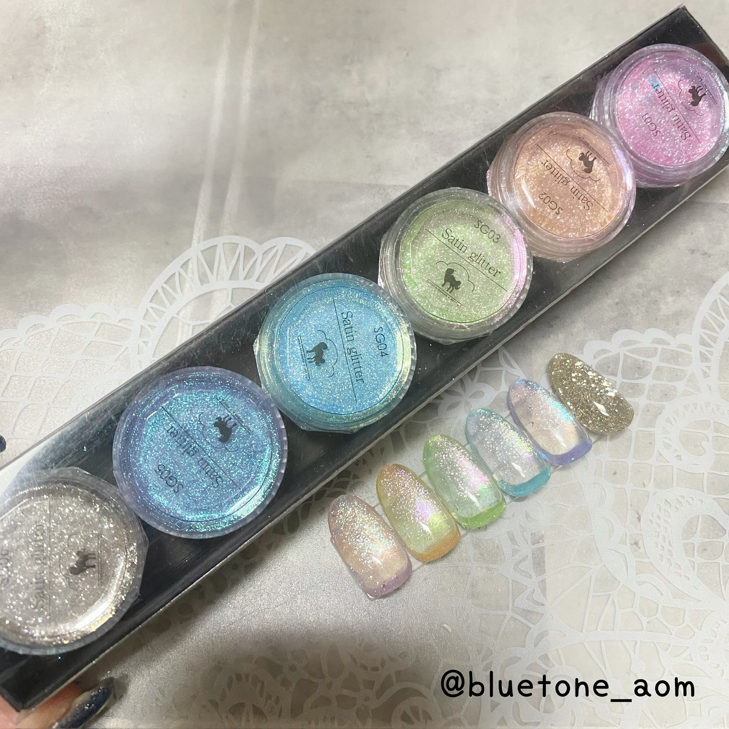 サテングリッター/WSPT JAPAN/ネイル用品を使ったクチコミ（1枚目）