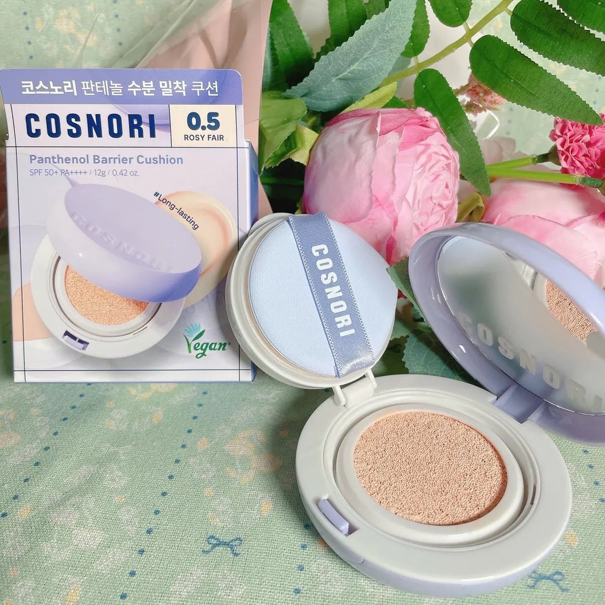パンテノールバリアクッション/COSNORI/クッションファンデーションを使ったクチコミ(1枚目)