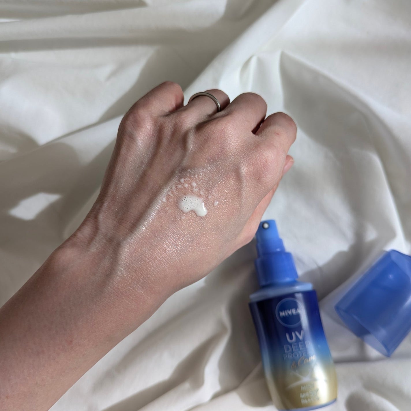 ニベアUV ディーププロテクト&ケア ミルクミスト/ニベア/日焼け止めミスト・スプレーを使ったクチコミ(4枚目)