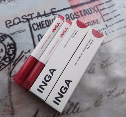 ウォーターグローメルティングバーム/INGA/口紅を使ったクチコミ(1枚目)
