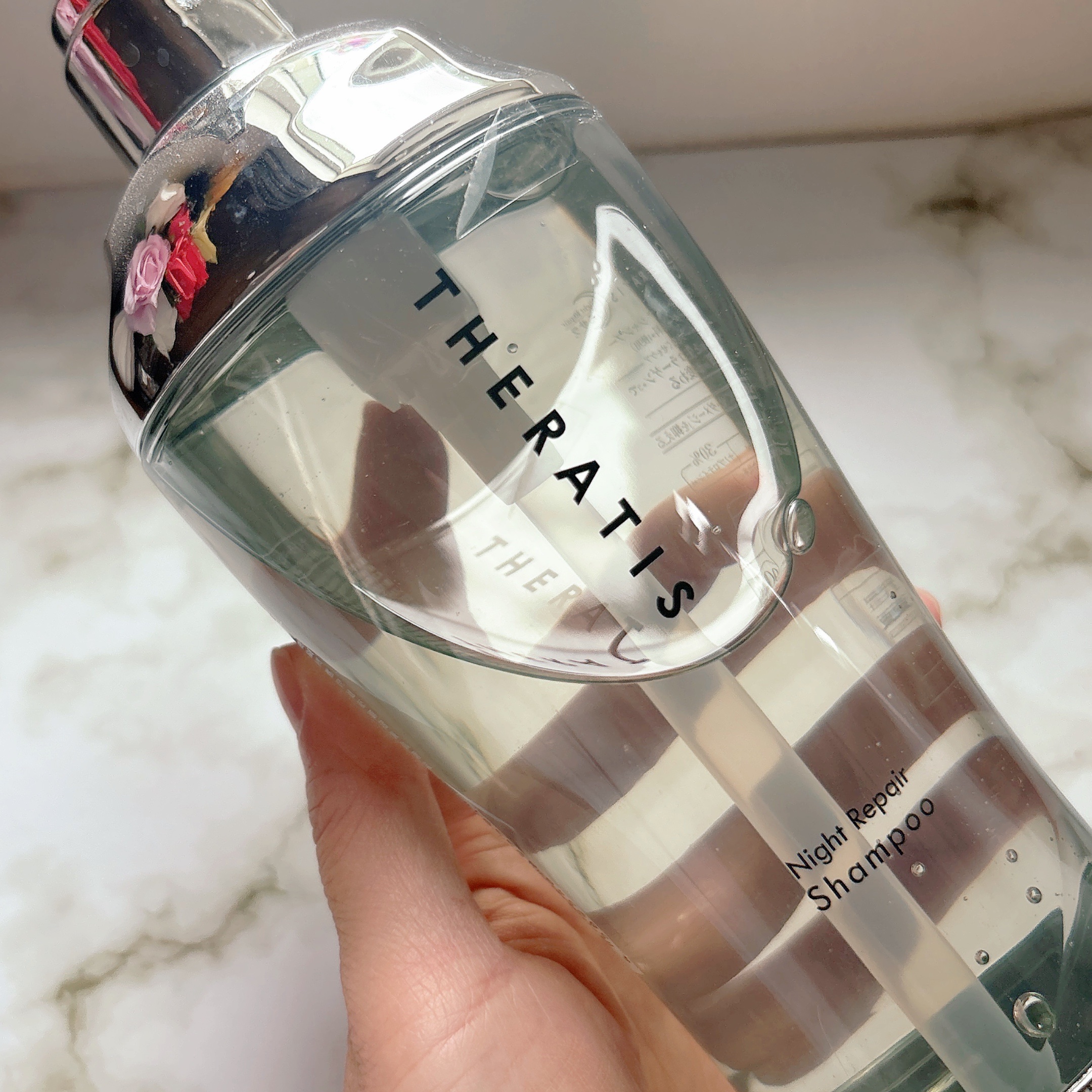 ナイトリペア シャンプー/ヘアトリートメント/THERATIS/シャンプー・コンディショナーを使ったクチコミ（2枚目）