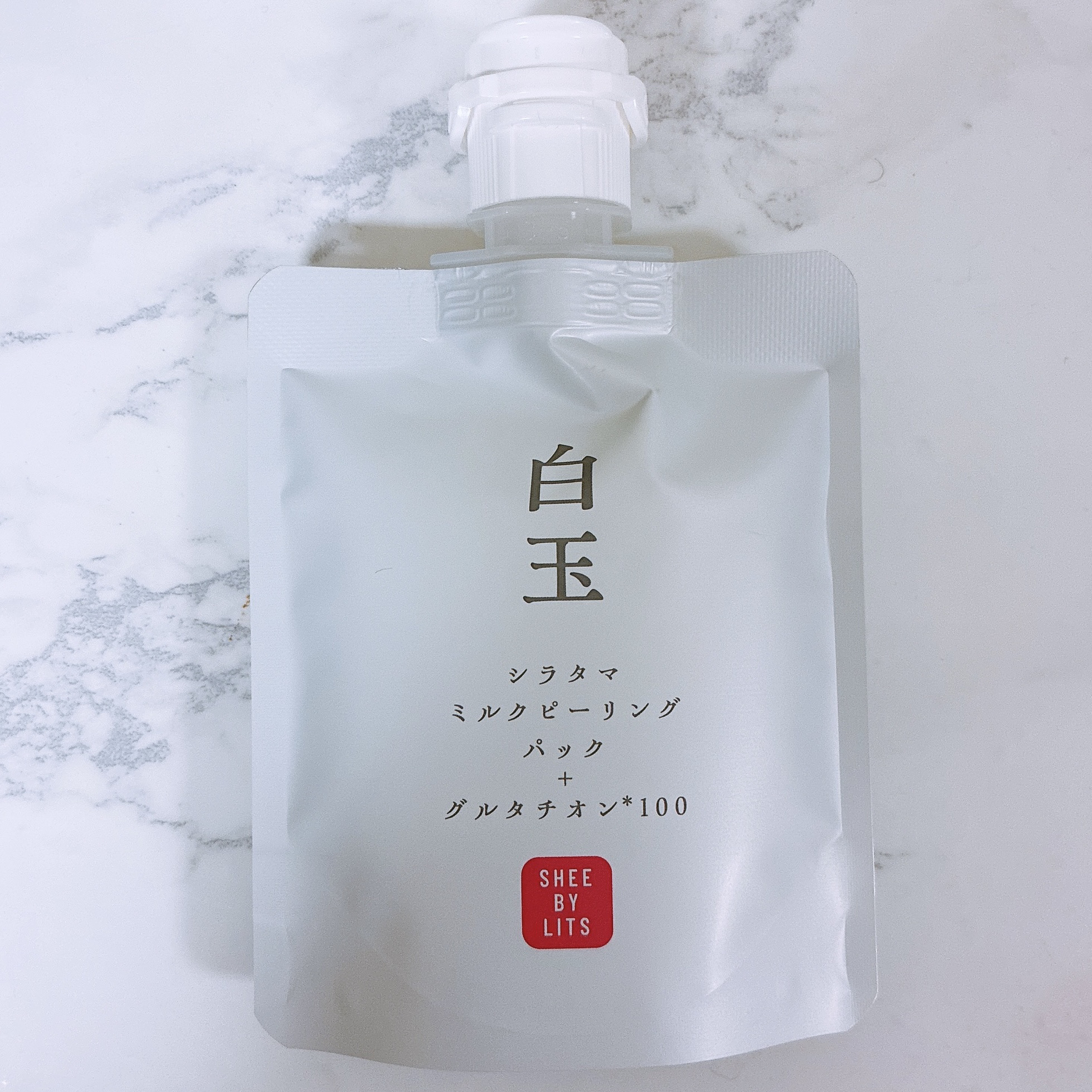 SHEE BY LITS 白玉ミルクピーリングパック/リッツ/洗い流すパック・マスクを使ったクチコミ（3枚目）