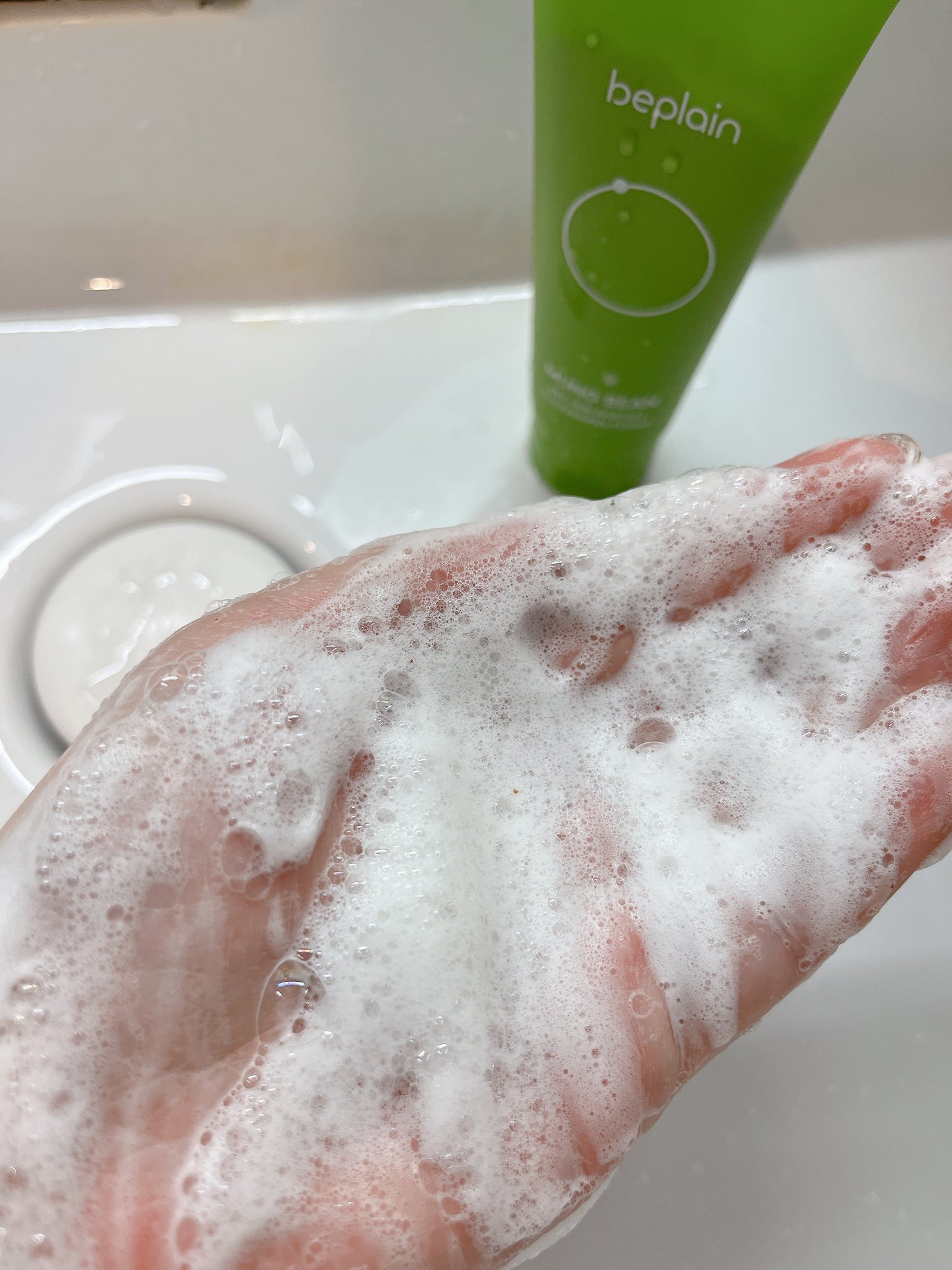 緑豆弱酸性洗顔フォーム/beplain/洗顔フォームを使ったクチコミ(5枚目)