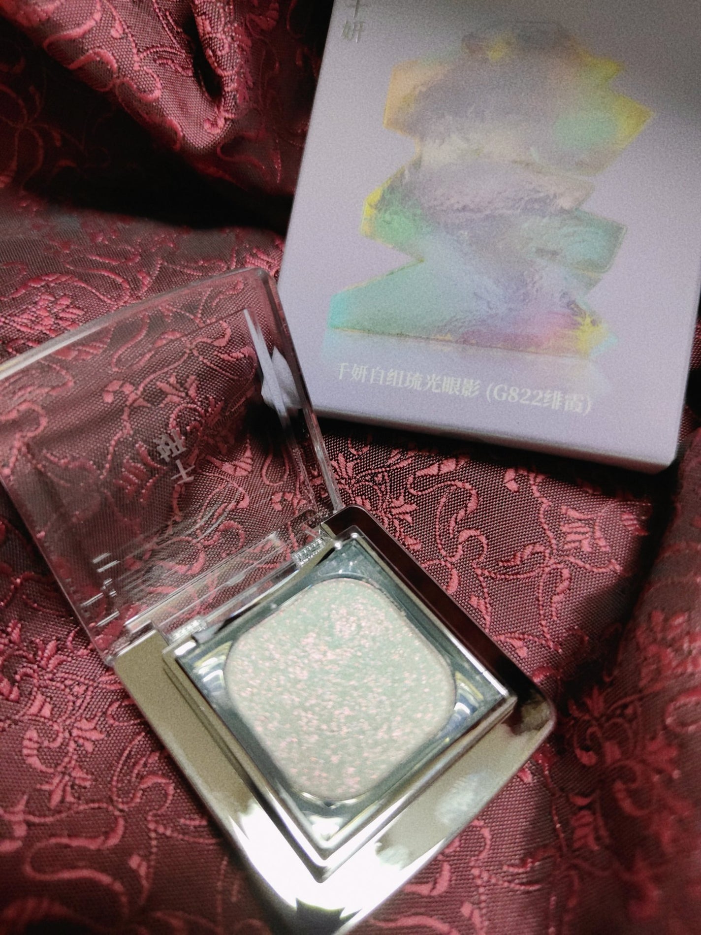 Sサイズアイシャドウブロック マグネット式カスタムパレット/CHEERYEP/単色アイシャドウを使ったクチコミ(2枚目)