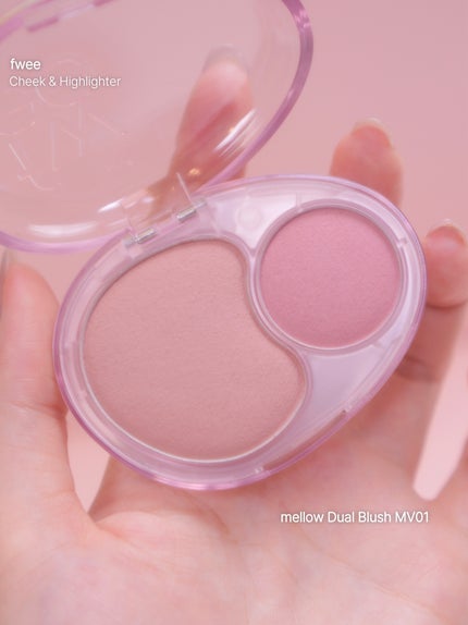 デュアルチークメロウ/fwee/ジェル・クリームチークを使ったクチコミ(3枚目)