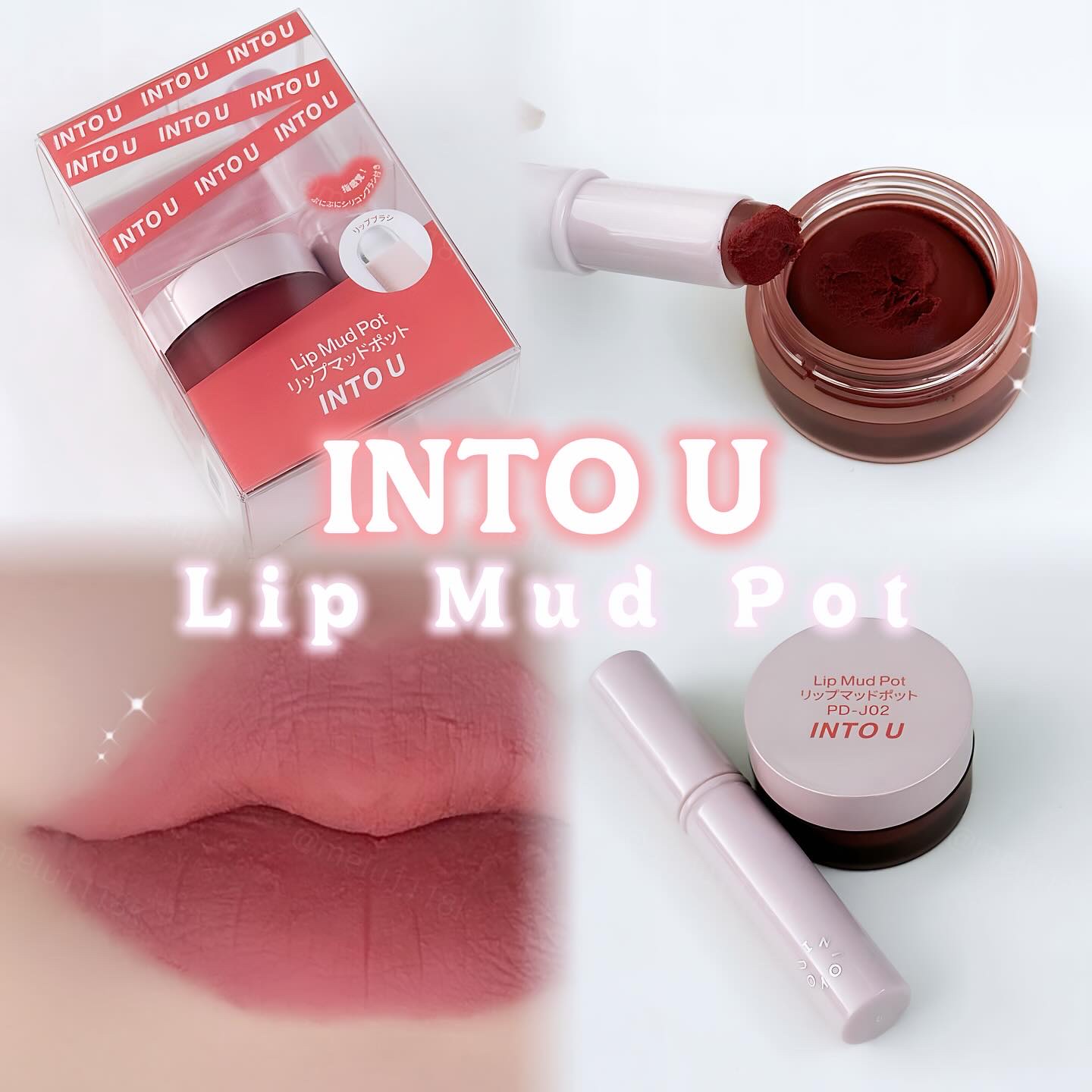 リップマッドポット PD-J02 ピーチポップ/INTO U/口紅を使ったクチコミ（1枚目）