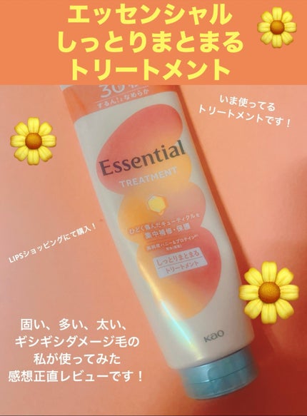 しっとりまとまる トリートメント/エッセンシャル/洗い流すヘアトリートメントを使ったクチコミ(1枚目)
