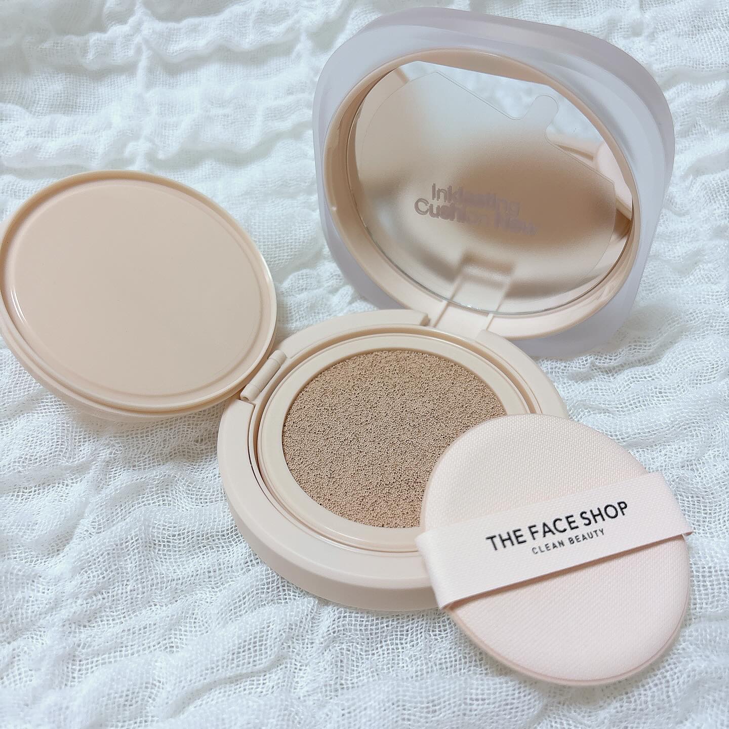 インクラスティングクッションファンデーション/THE FACE SHOP/クッションファンデーションを使ったクチコミ（2枚目）