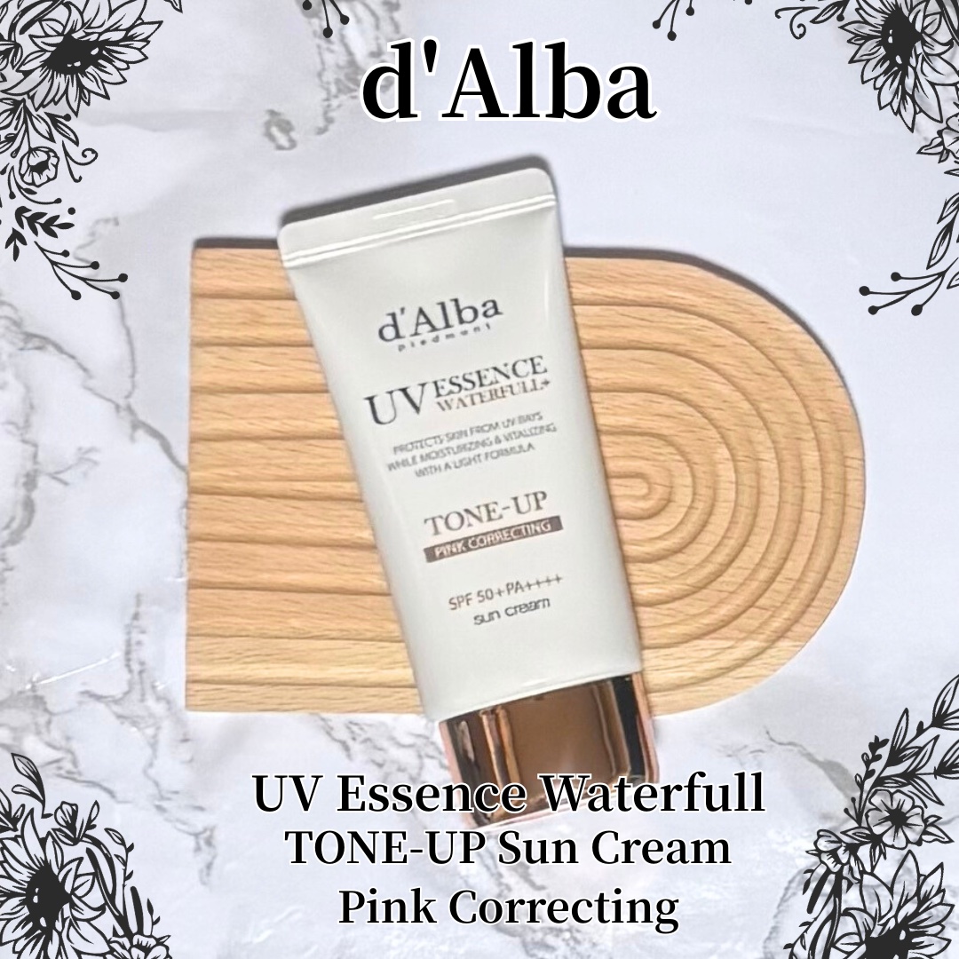 ダルバ ウォータフル トーンアップ サンクリーム(パープル)/ダルバ/日焼け止めクリームを使ったクチコミ（2枚目）