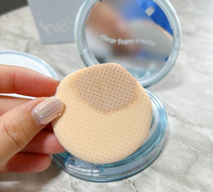 ヘルシーグロウクッション/heyooo/クッションファンデーションを使ったクチコミ(6枚目)