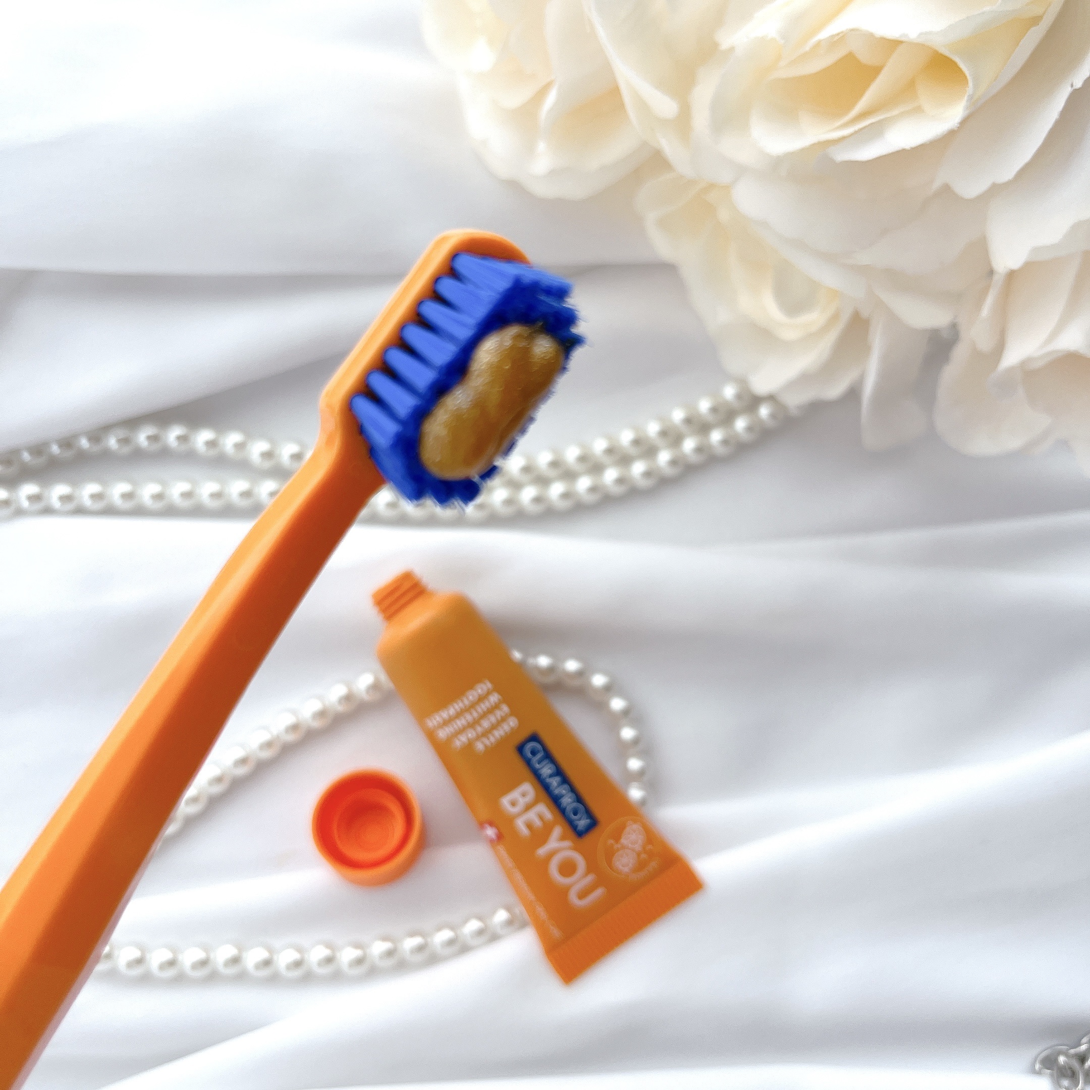 CURAPROX クラプロックスビーユー 歯ブラシ＋歯みがきパック　ピーチ＋アプリコットのクチコミ「𓈒𓏸┈┈┈┈┈┈✾┈┈┈┈┈┈𓏸𓈒

クラプロックスビーユー
歯ブラシ＋歯みがきセット

クラ.....」（2枚目）