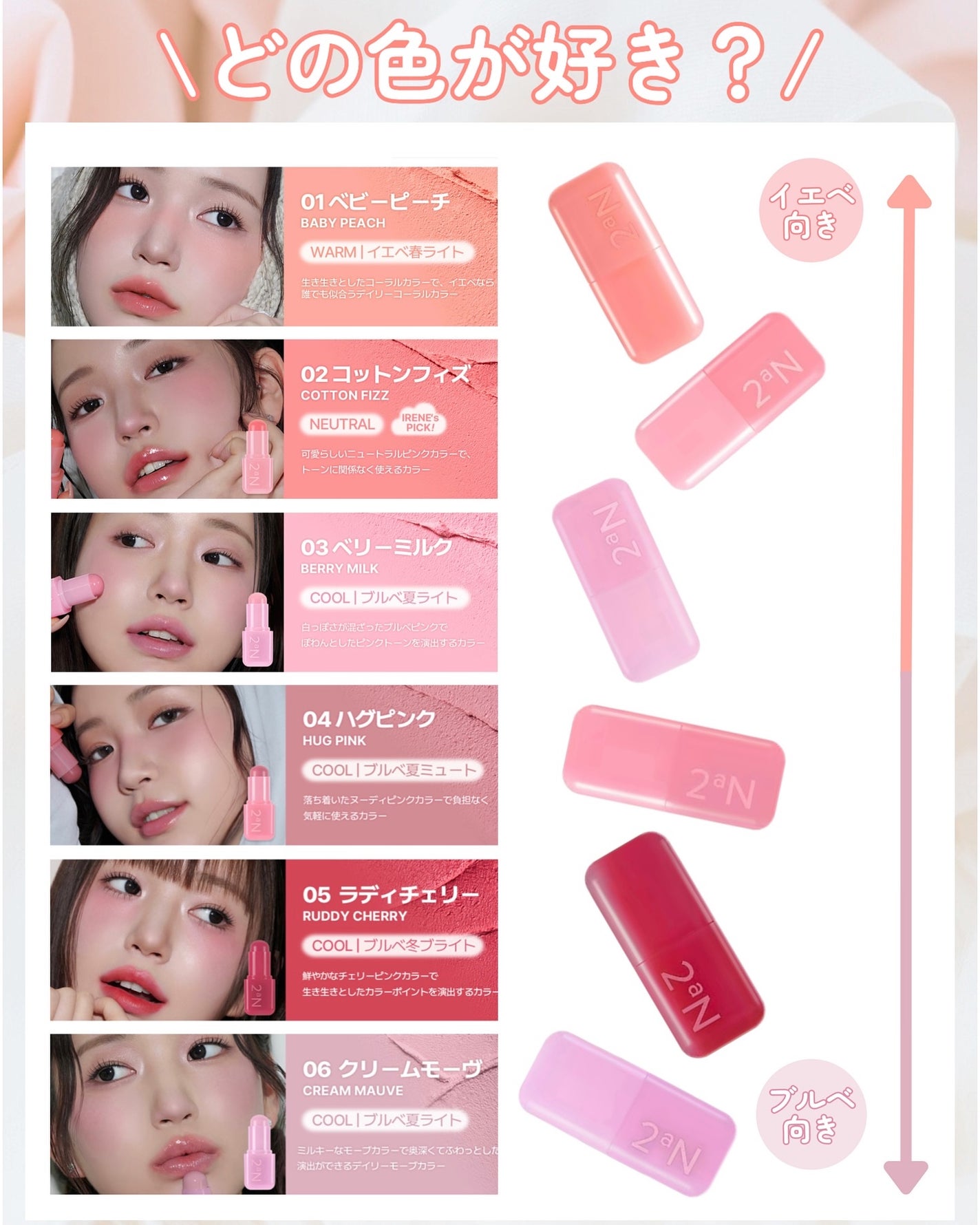 kotori_フォロバ100! on LIPS 「❤️❤️❤️このスティック可愛すぎない?🥺全色レビューしてみた..」(3枚目)