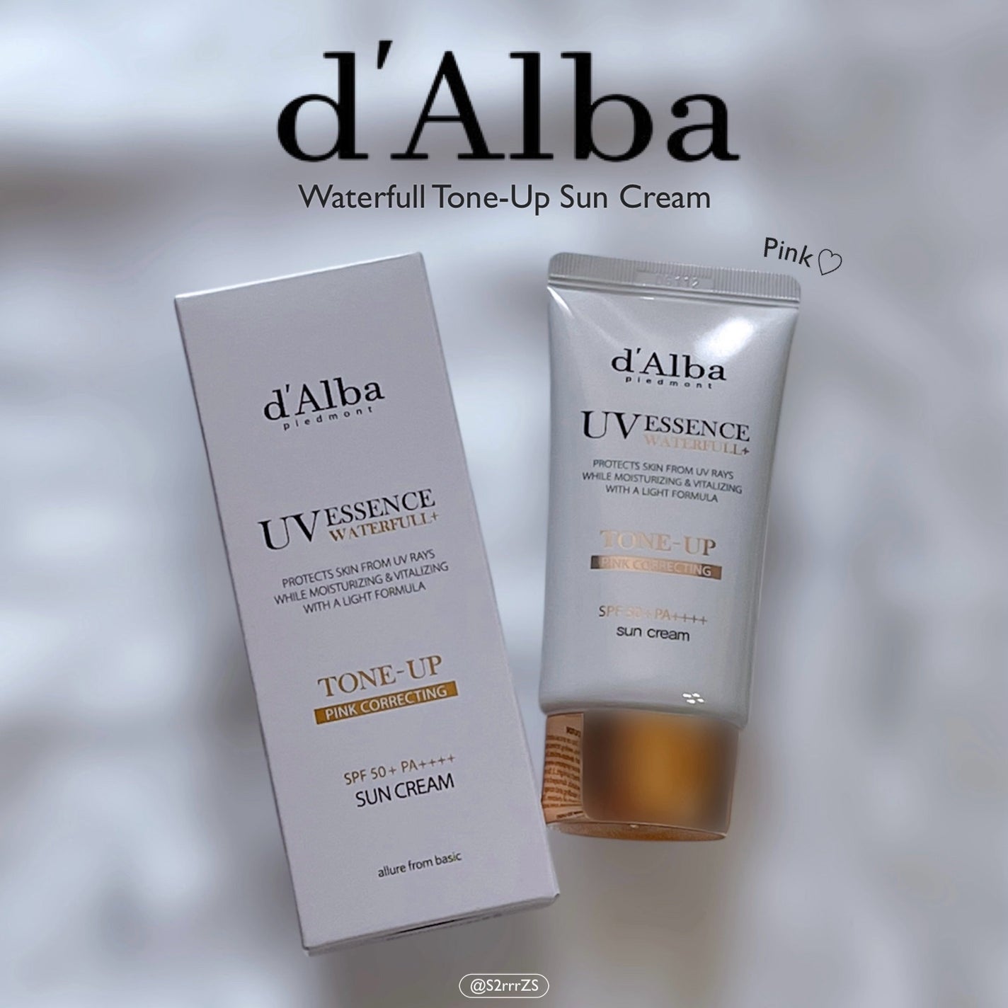 ウォータフルトーンアップサンクリーム/ダルバ/日焼け止めクリームを使ったクチコミ(1枚目)