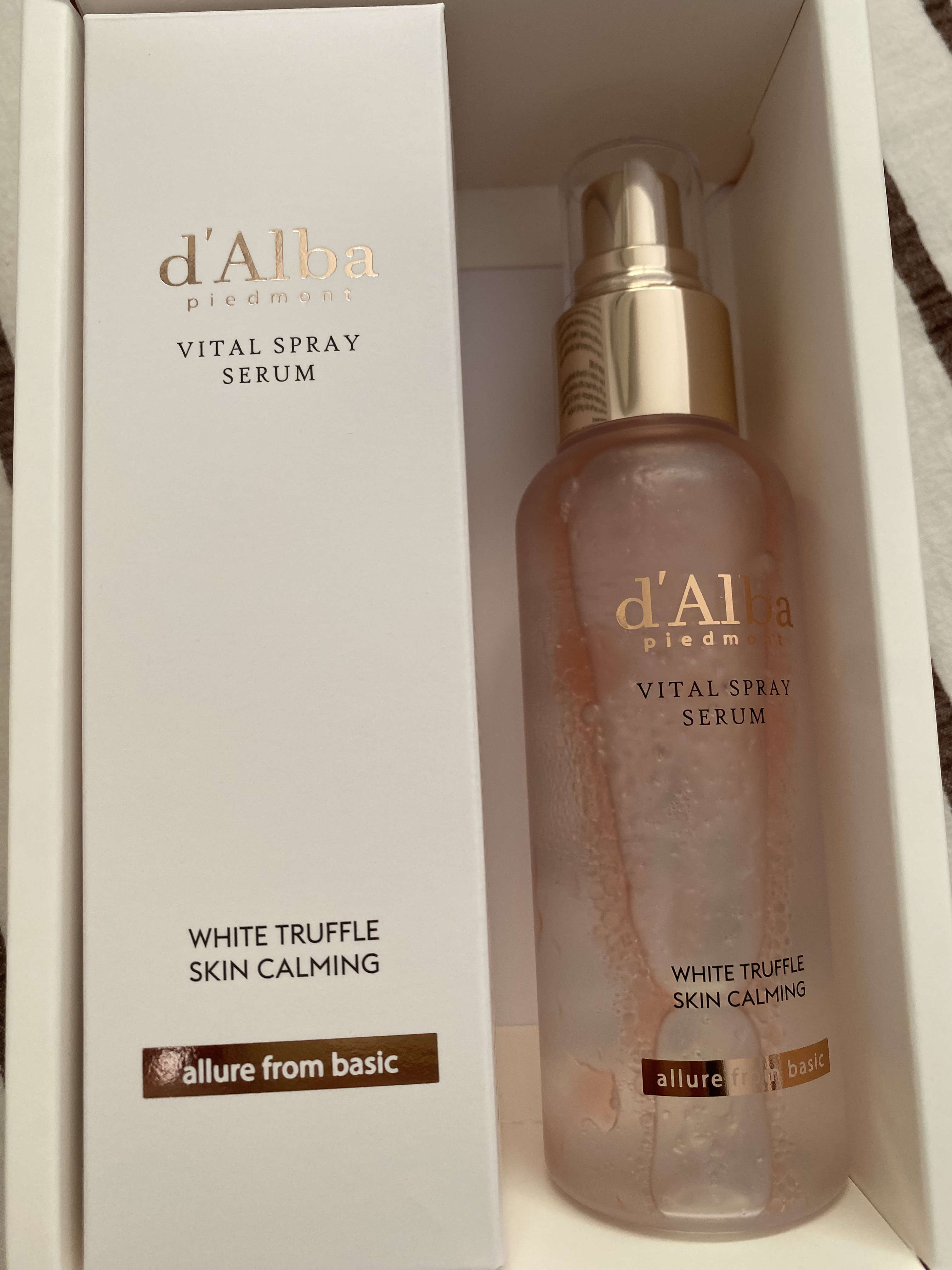 ダルバ ホワイトトリュフバイタルスプレーセラム/ダルバ/ミスト状化粧水を使ったクチコミ（1枚目）