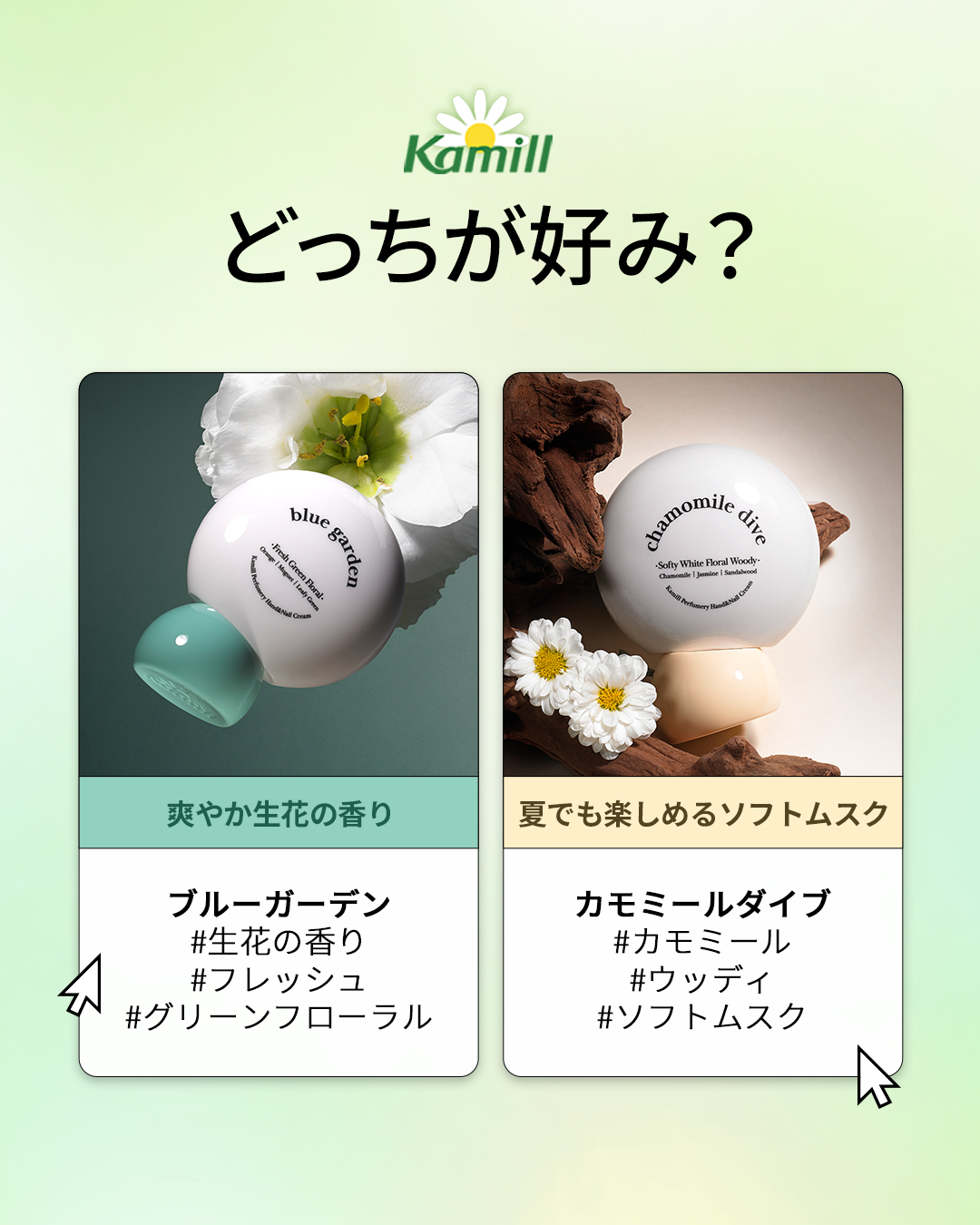 パフューマリー ハンド＆ネイルクリーム カモミールダイブ 50ml/カミール/ハンドクリームを使ったクチコミ（1枚目）