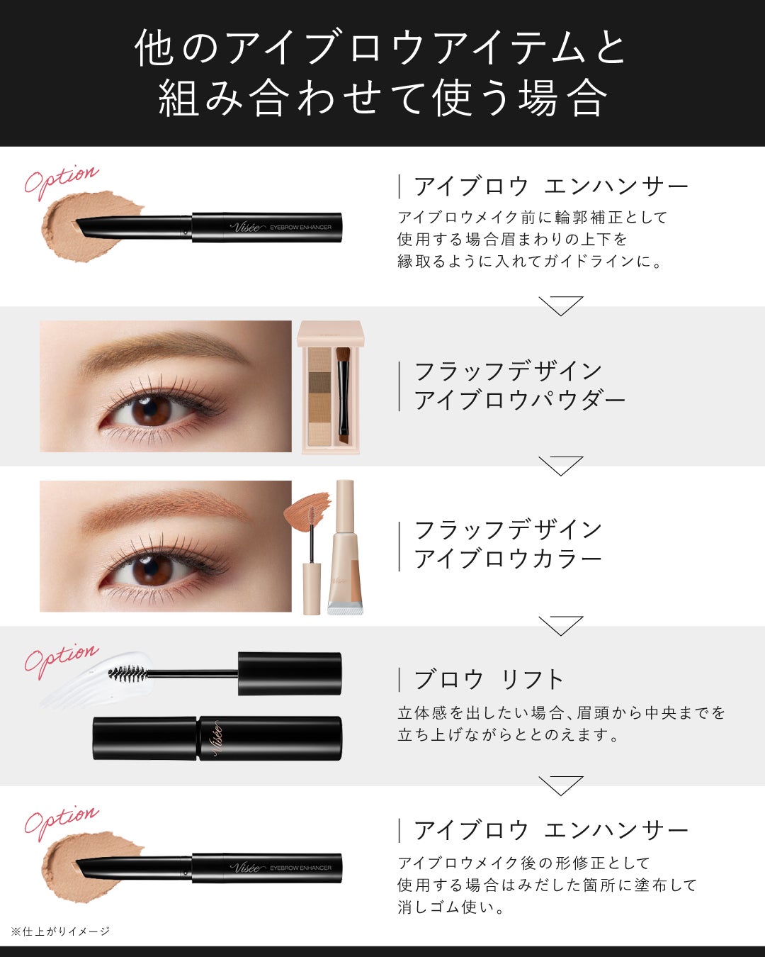 Visée(ヴィセ)Official アカウント on LIPS 「⌇ABCDどの組み合わせが好き?コメントで教えてね💭⌇旧タイプ..」(2枚目)