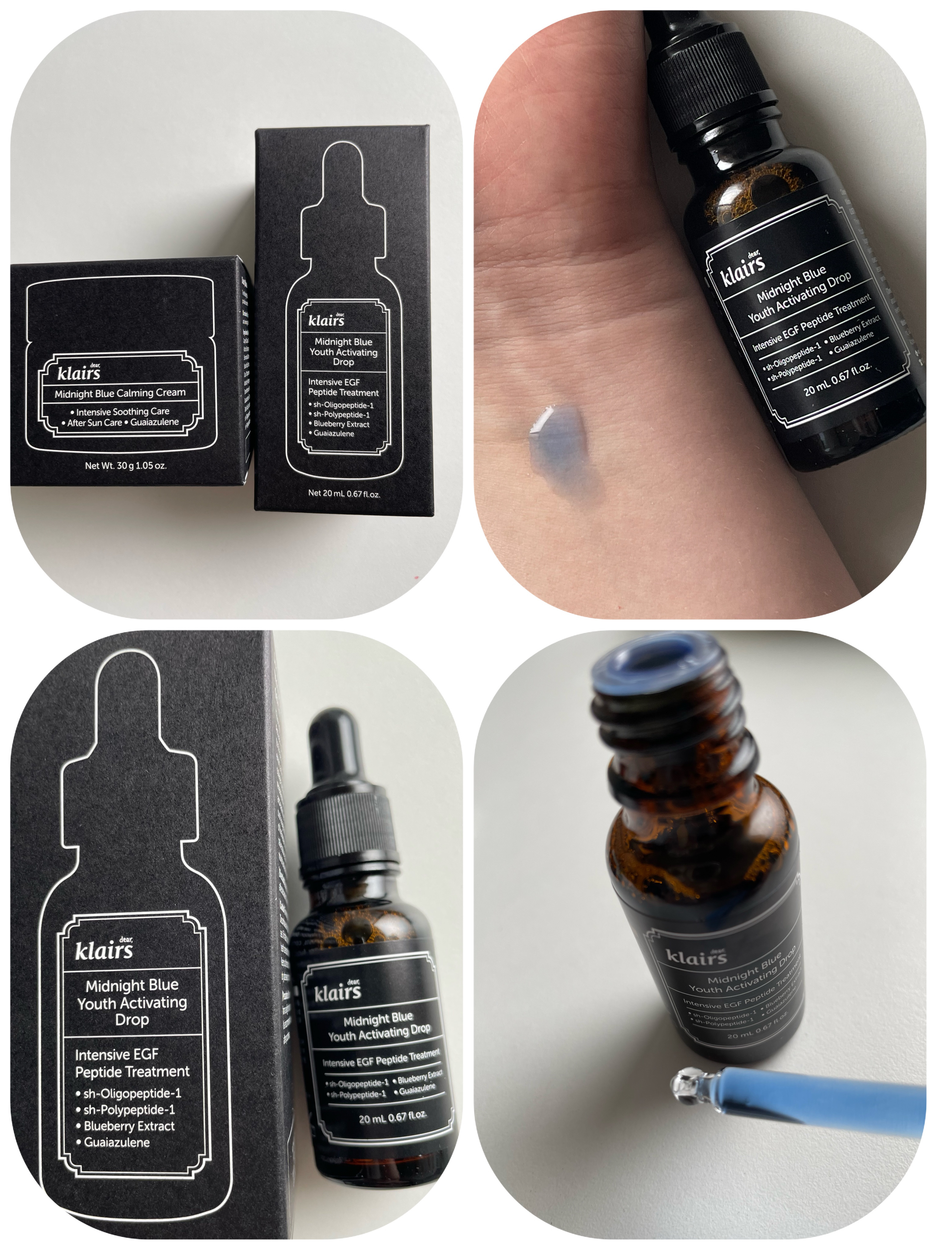 ミッドナイトブルーカーミングクリーム/Klairs/フェイスクリームを使ったクチコミ（1枚目）