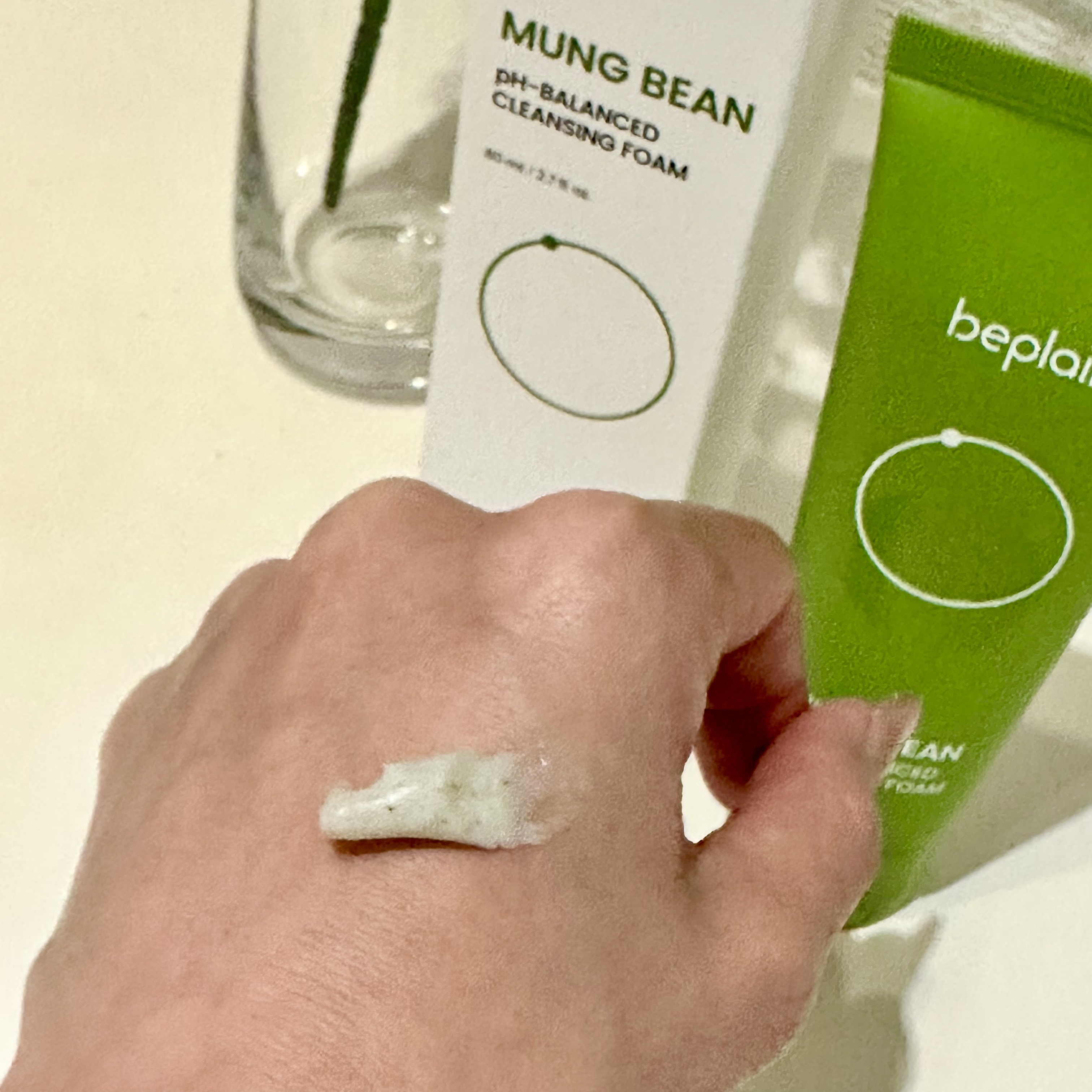 緑豆弱酸性洗顔フォーム/beplain/洗顔フォームを使ったクチコミ（2枚目）