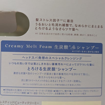 メルト スムースポンプペア+クリーミーメルトフォーム付き/melt/市販シャンプーを使ったクチコミ(3枚目)
