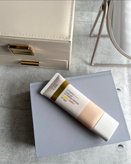 アンレーベル ラボ V トーンアップ UVセラム ローズベージュ/unlabel/日焼け止めクリームを使ったクチコミ(1枚目)