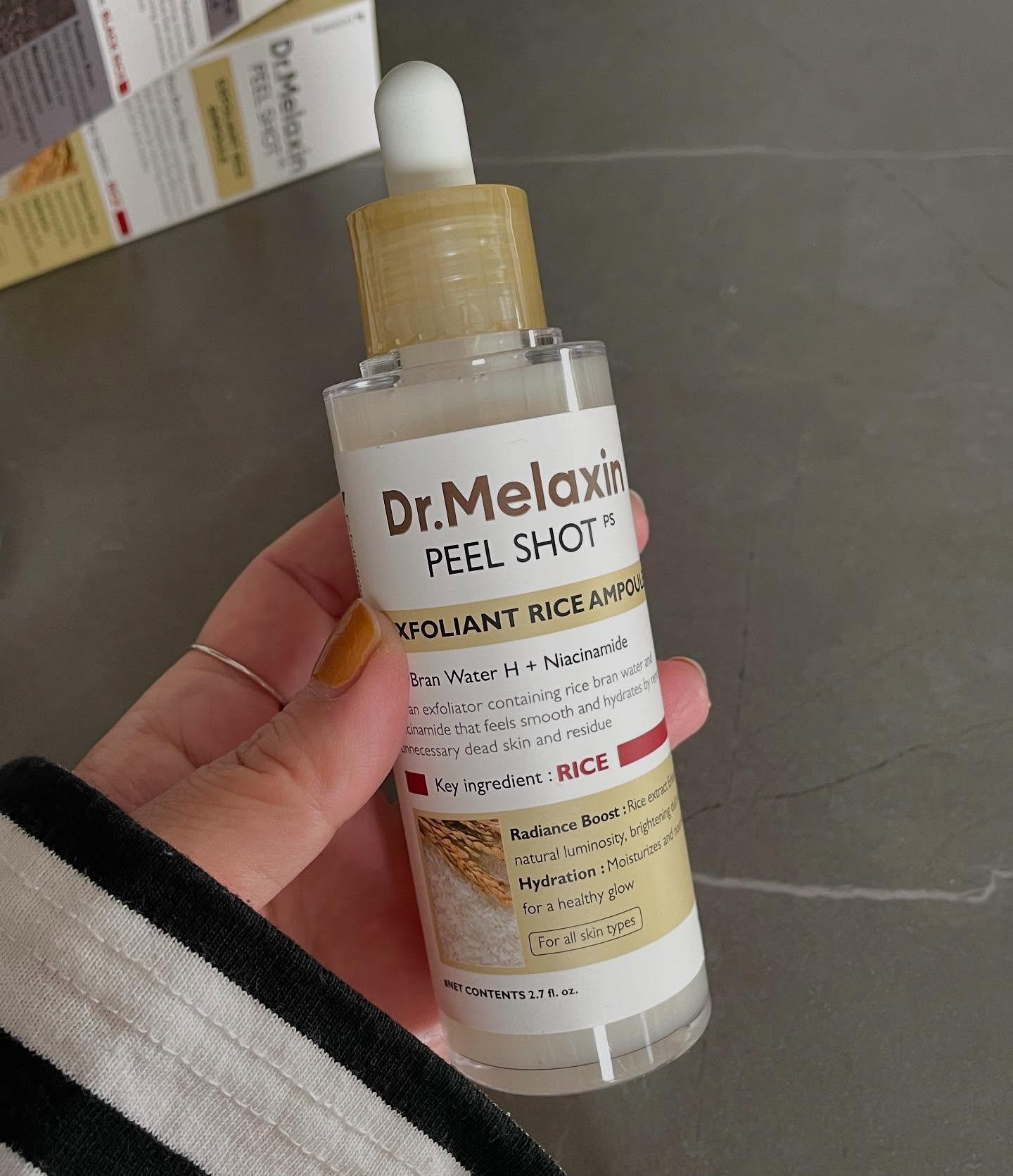 白米ピールショットゴマージュアンプル/Dr.Melaxin/美容液を使ったクチコミ（2枚目）