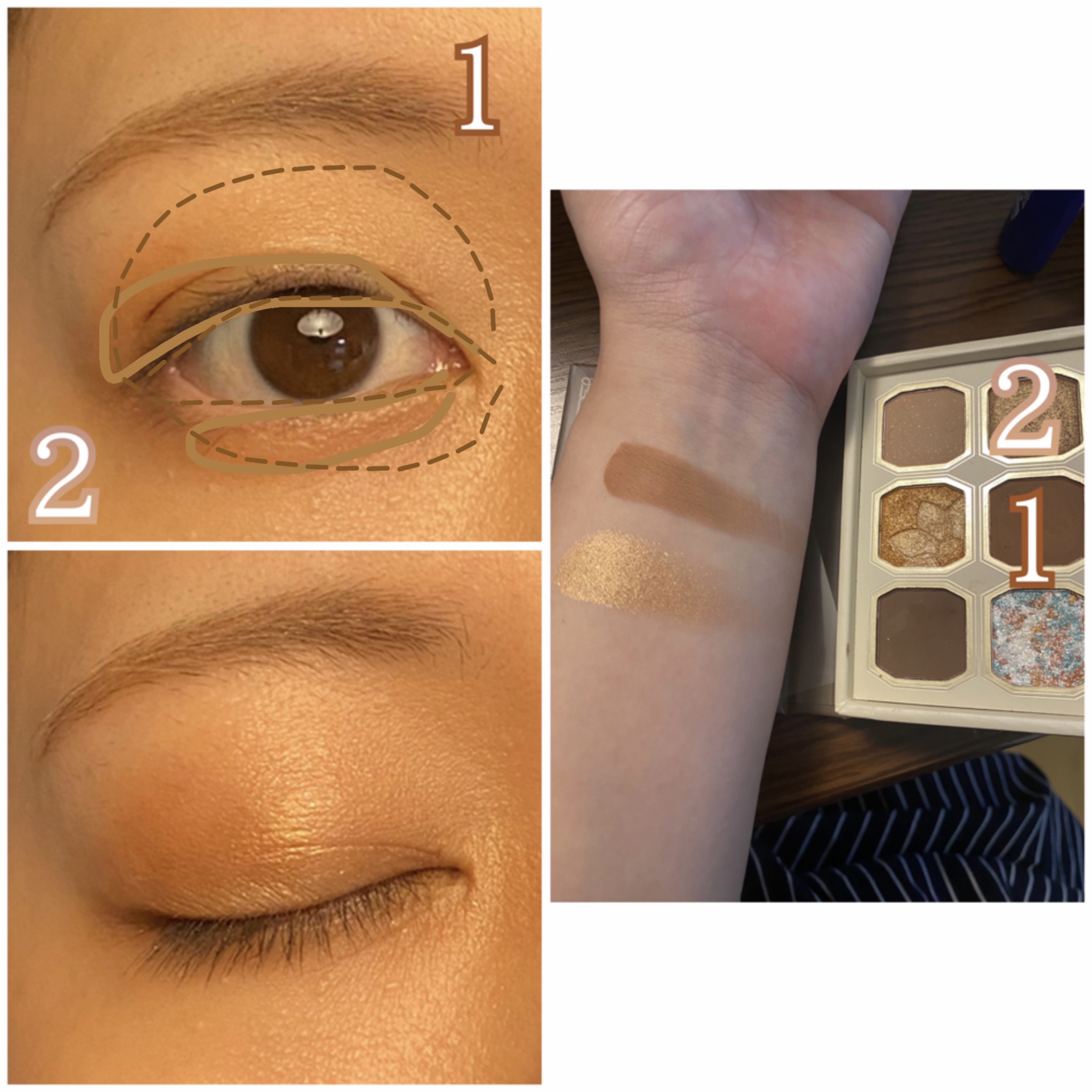 絵画アイシャドウパレット/MilleFée/アイシャドウパレットを使ったクチコミ（3枚目）