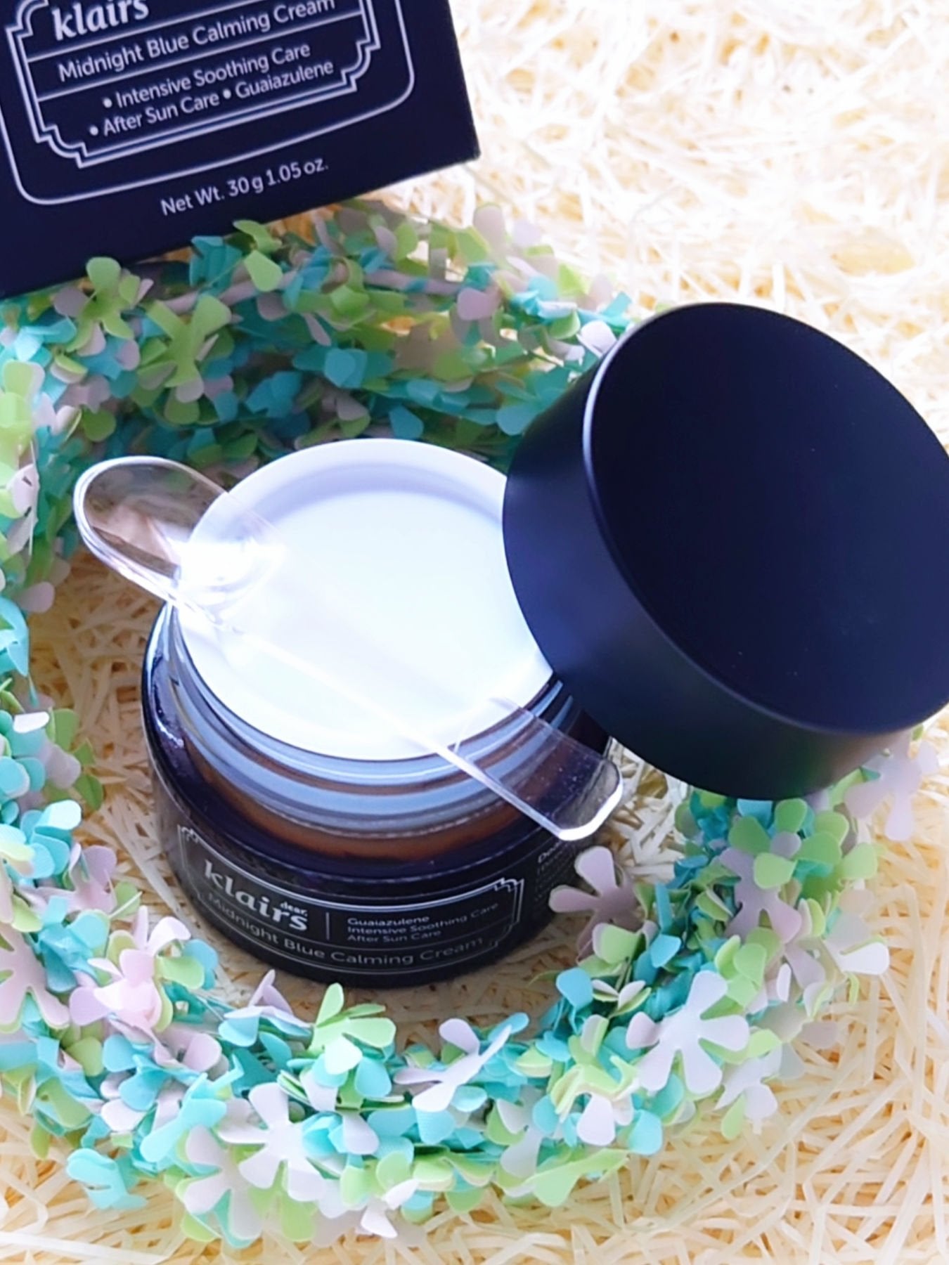 ミッドナイトブルーカーミングクリーム/Klairs/フェイスクリームを使ったクチコミ(2枚目)
