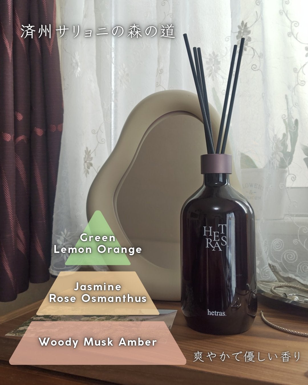 プレミアムディフューザー/hetras/ルームフレグランスを使ったクチコミ(2枚目)