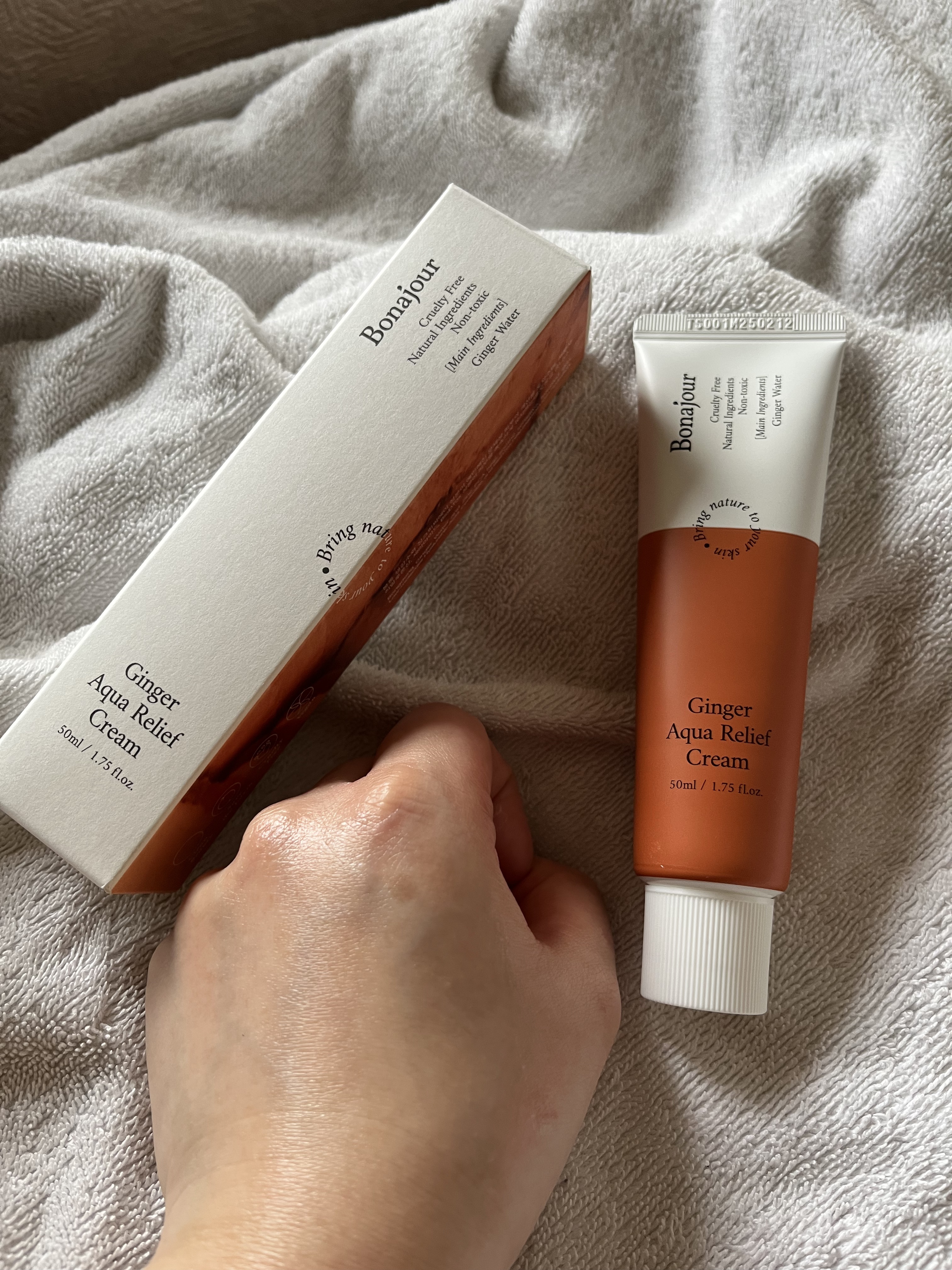 ジンジャーアクアリリーフクリーム/Bonajour/フェイスクリームを使ったクチコミ（3枚目）