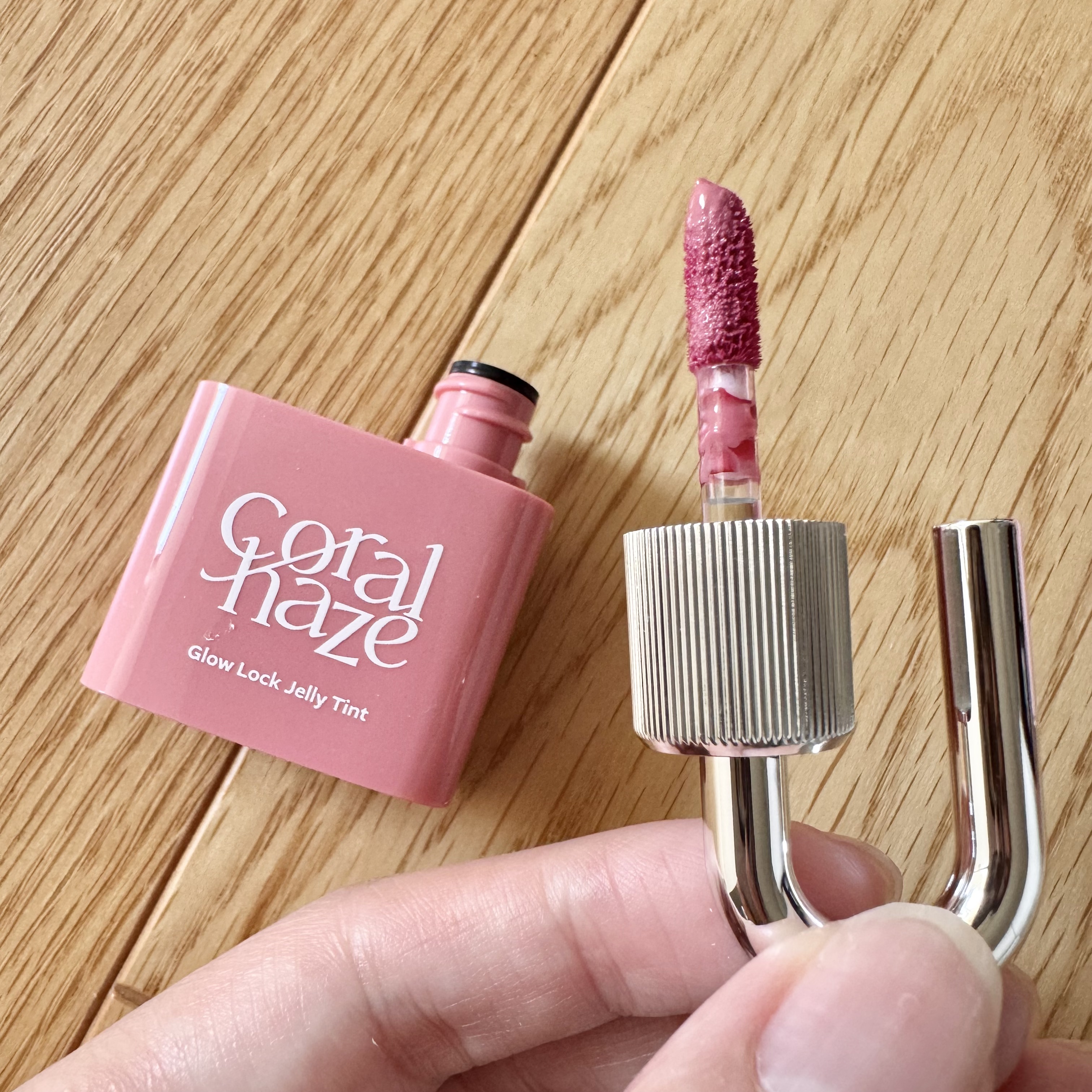 グロウロックゼリーティント 107 ペタル/Coralhaze/リップティントを使ったクチコミ（3枚目）