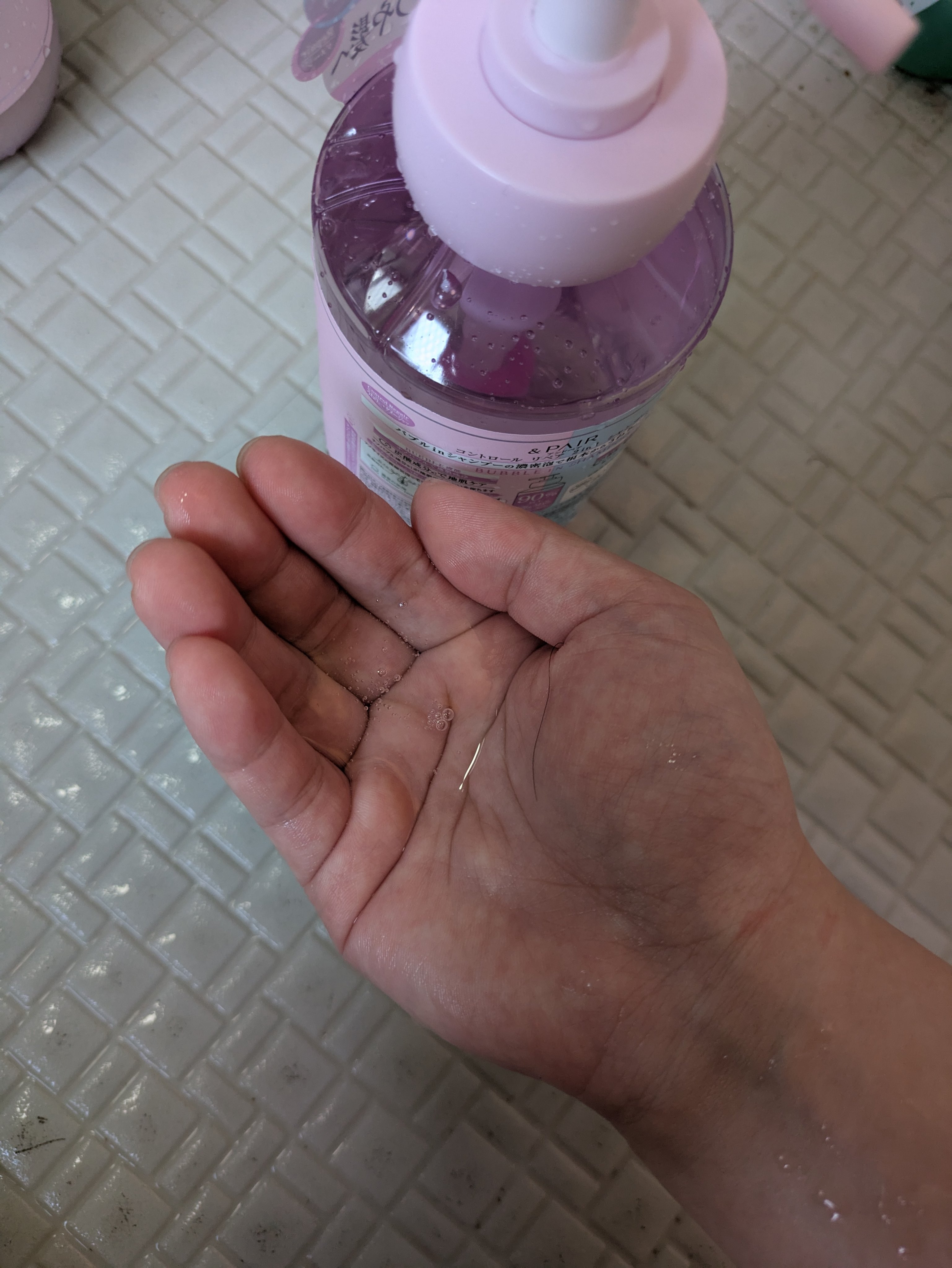 アンドペア コントロール リペア 2in1 シャンプー＆ヘアトリートメント/&PAIR/市販シャンプーを使ったクチコミ（2枚目）