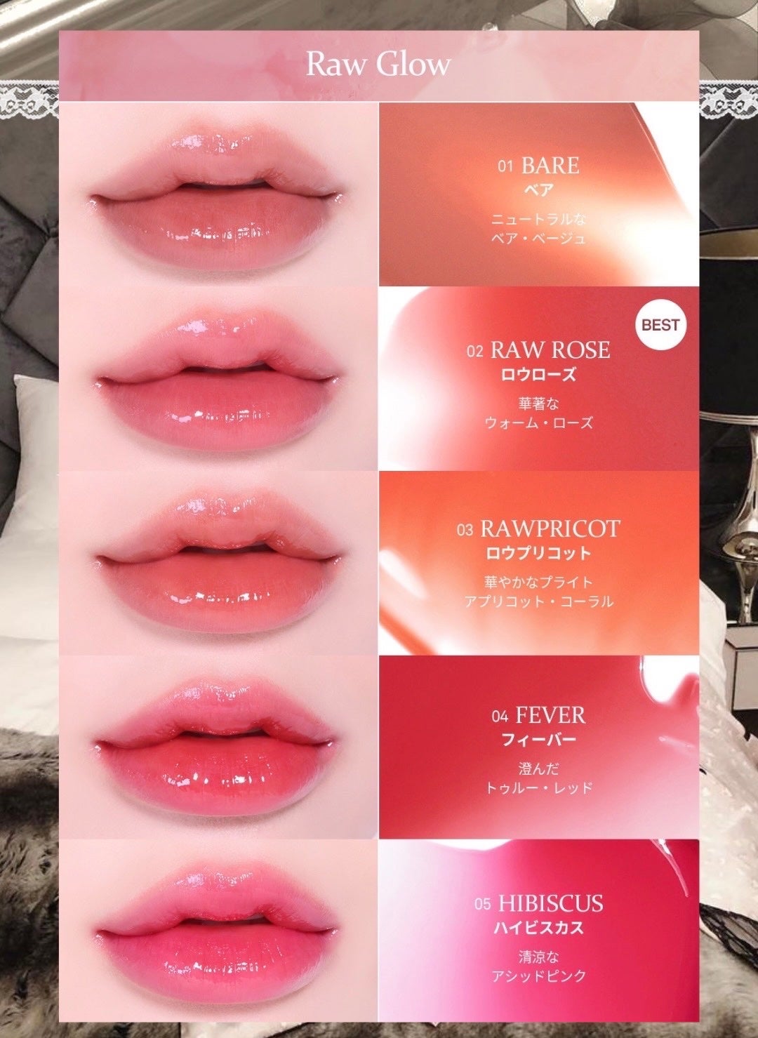 ロウグロウジェルティント/hince/リップティントを使ったクチコミ(4枚目)