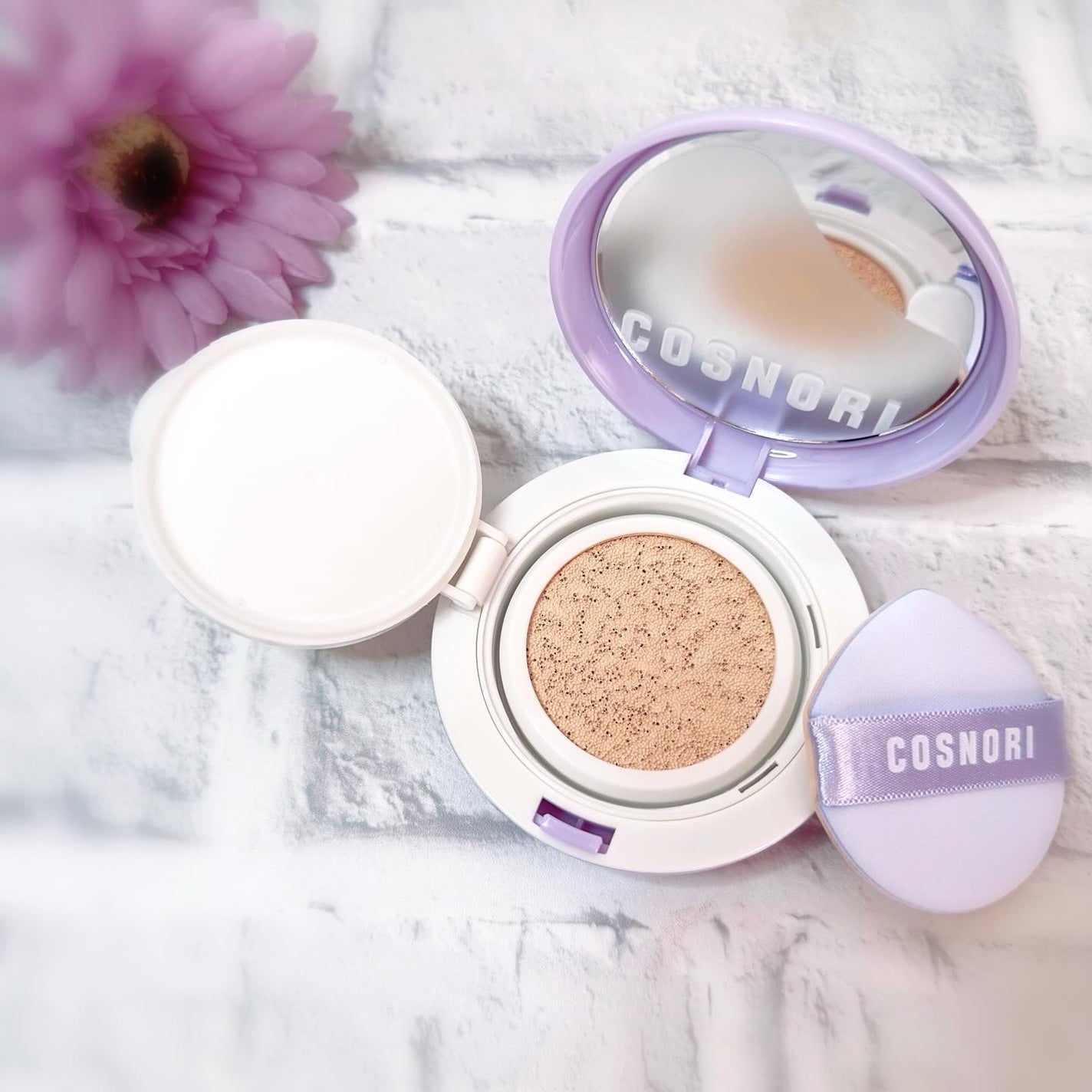 パンテノールバリアクッション/COSNORI/クッションファンデーションを使ったクチコミ(2枚目)