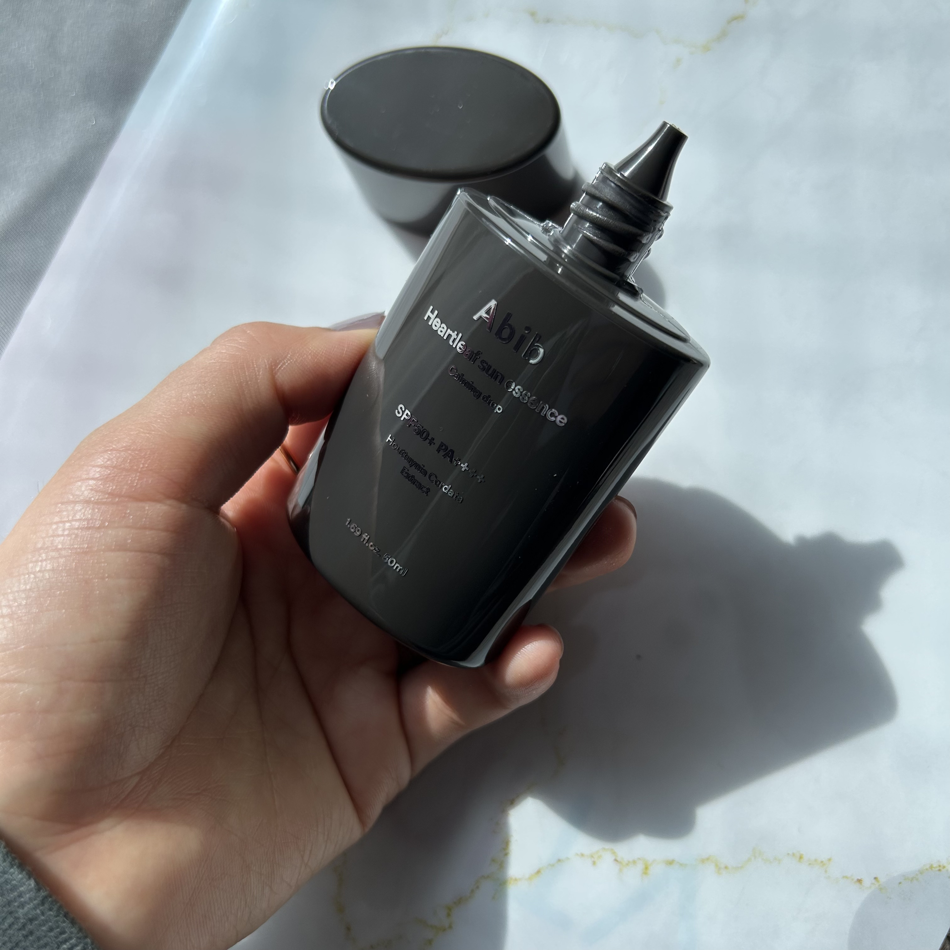 ドクダミサンエッセンスカーミングドロップ/Abib /日焼け止めミルクを使ったクチコミ（3枚目）