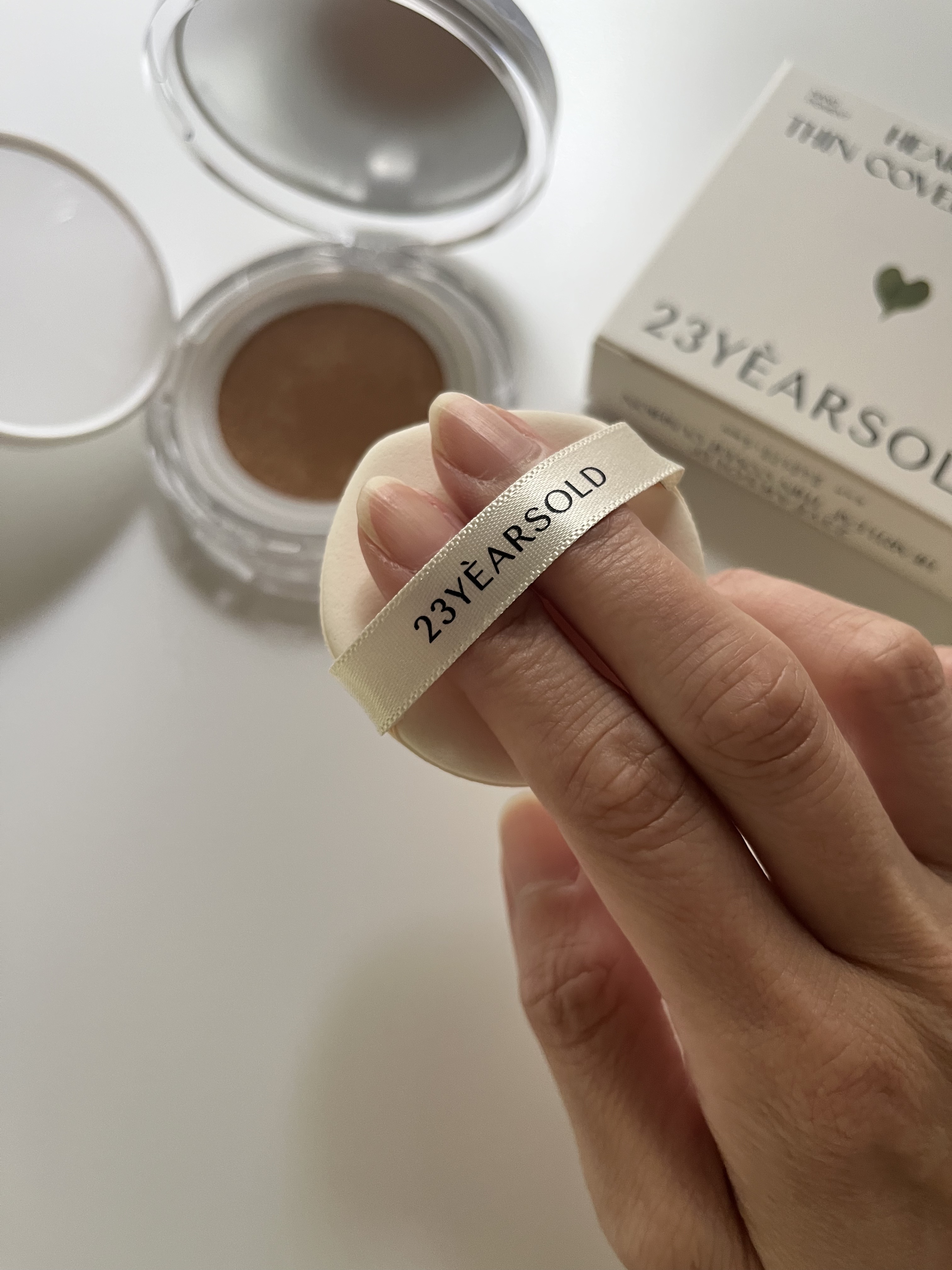 ハートリーフシーンカバークッション/23years old/クッションファンデーションを使ったクチコミ（3枚目）