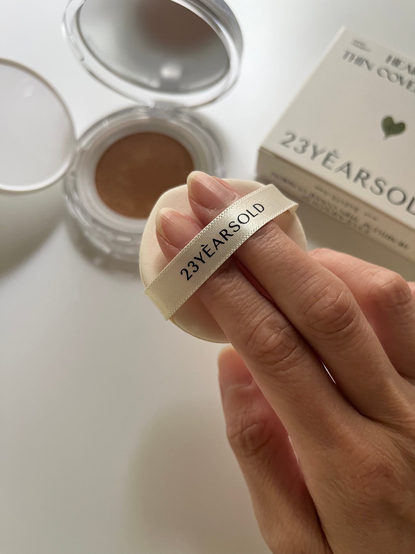 ハートリーフシーンカバークッション/23years old/クッションファンデーションを使ったクチコミ(3枚目)