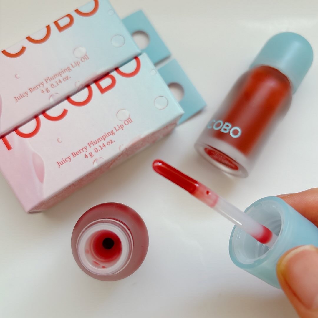 ジューシーベリープランピングリップオイル/TOCOBO/リップグロスを使ったクチコミ（3枚目）