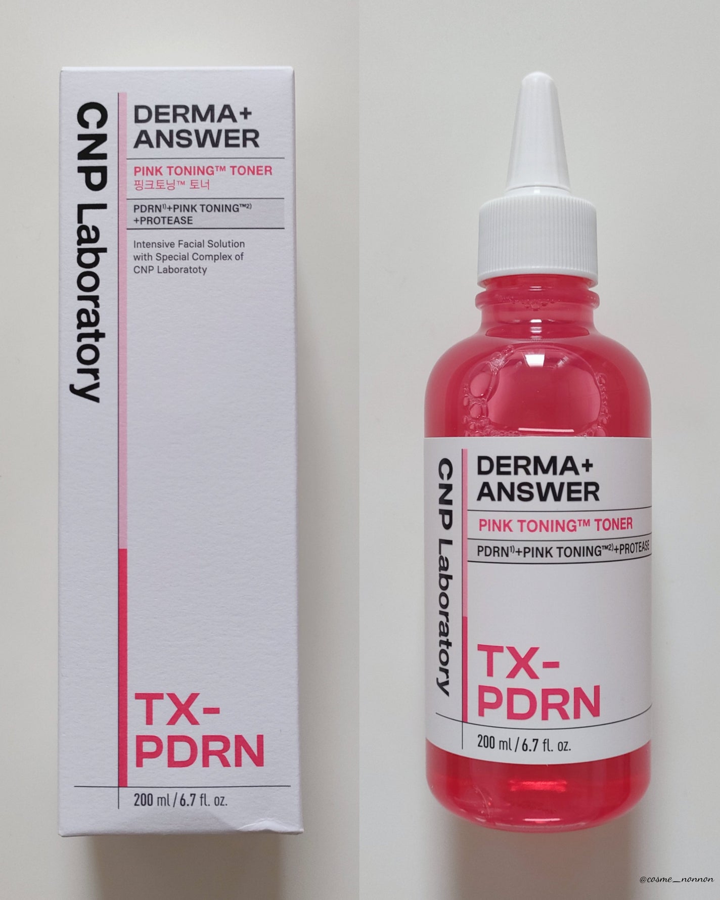 ダーマアンサーピンクトーニングトナー/CNP Laboratory/化粧水を使ったクチコミ(2枚目)