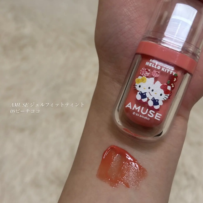 ジェルフィットティント/AMUSE/リップティントを使ったクチコミ（3枚目）