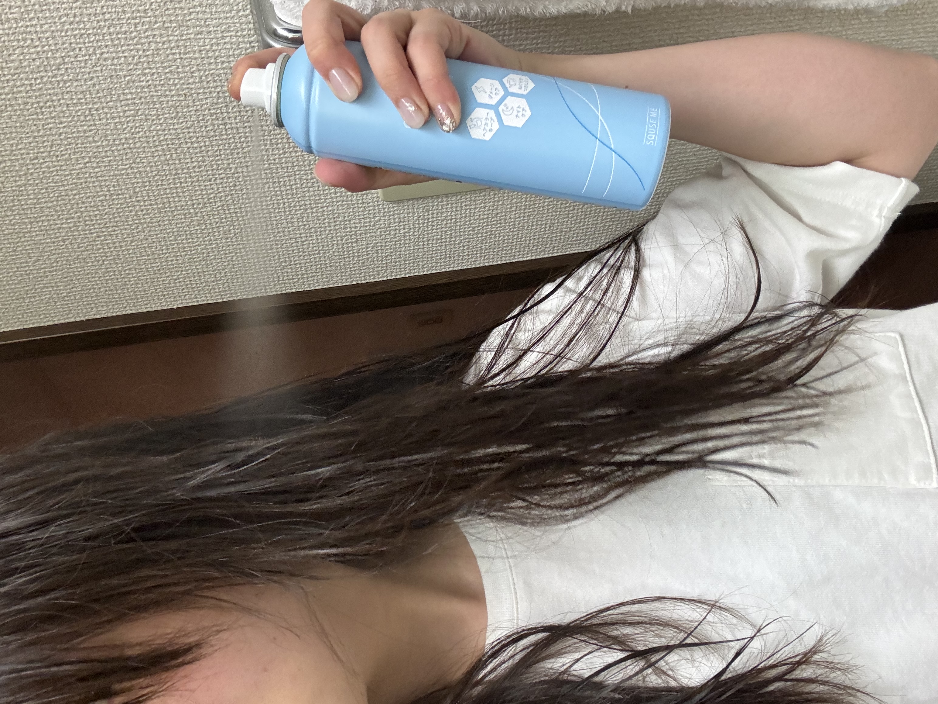 スキューズミー クイックヘアドライクールスプレー クールシトラスの香り/スキューズミー/ヘアスプレーを使ったクチコミ（1枚目）