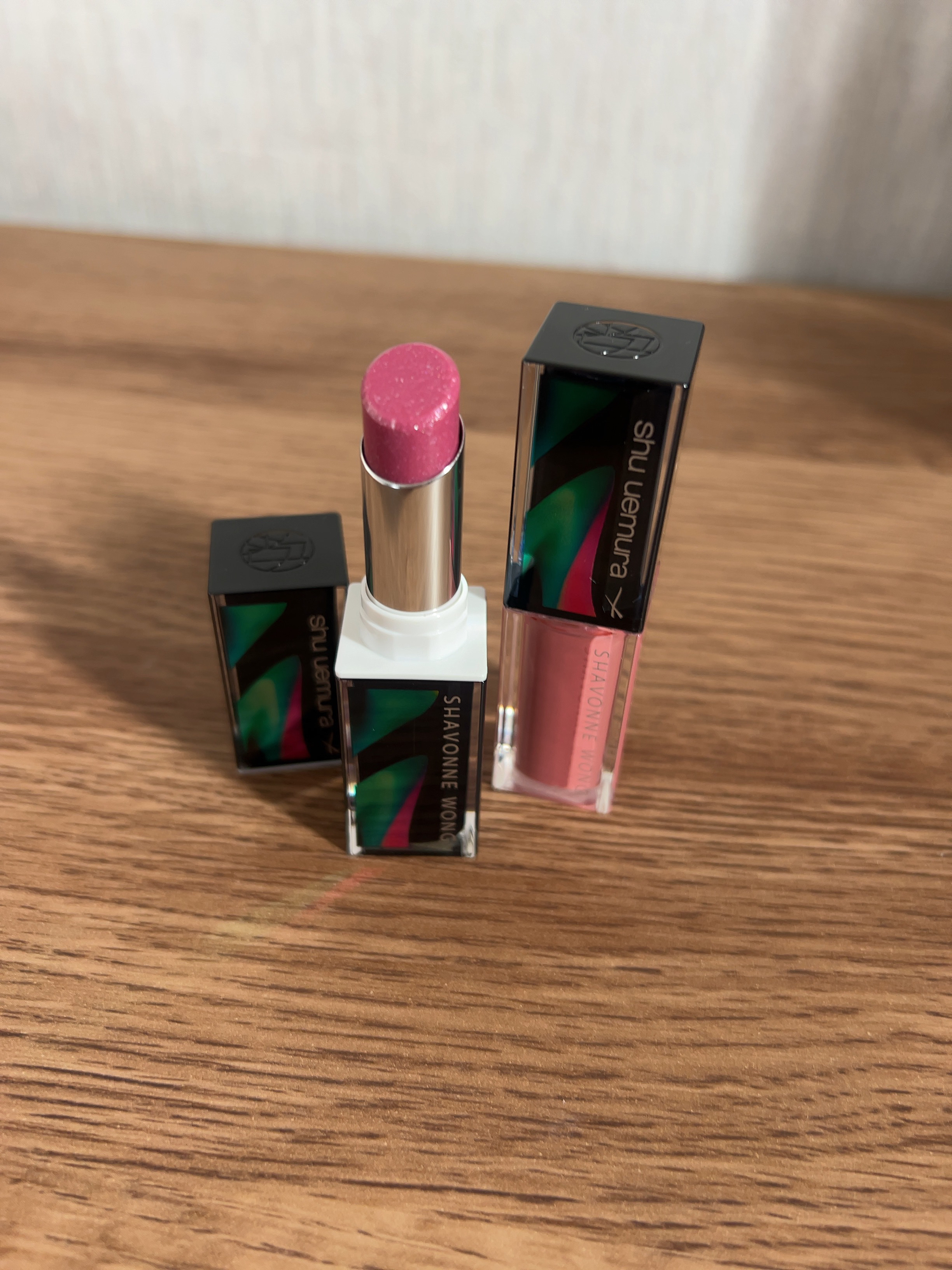 キヌケアヌード グリーム VR ライラック（限定 シュウ ウエムラ × シャボンヌ ウォ）/shu uemura/口紅を使ったクチコミ（3枚目）