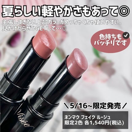 ネンマクフェイク ルージュ/Visée/口紅を使ったクチコミ(5枚目)