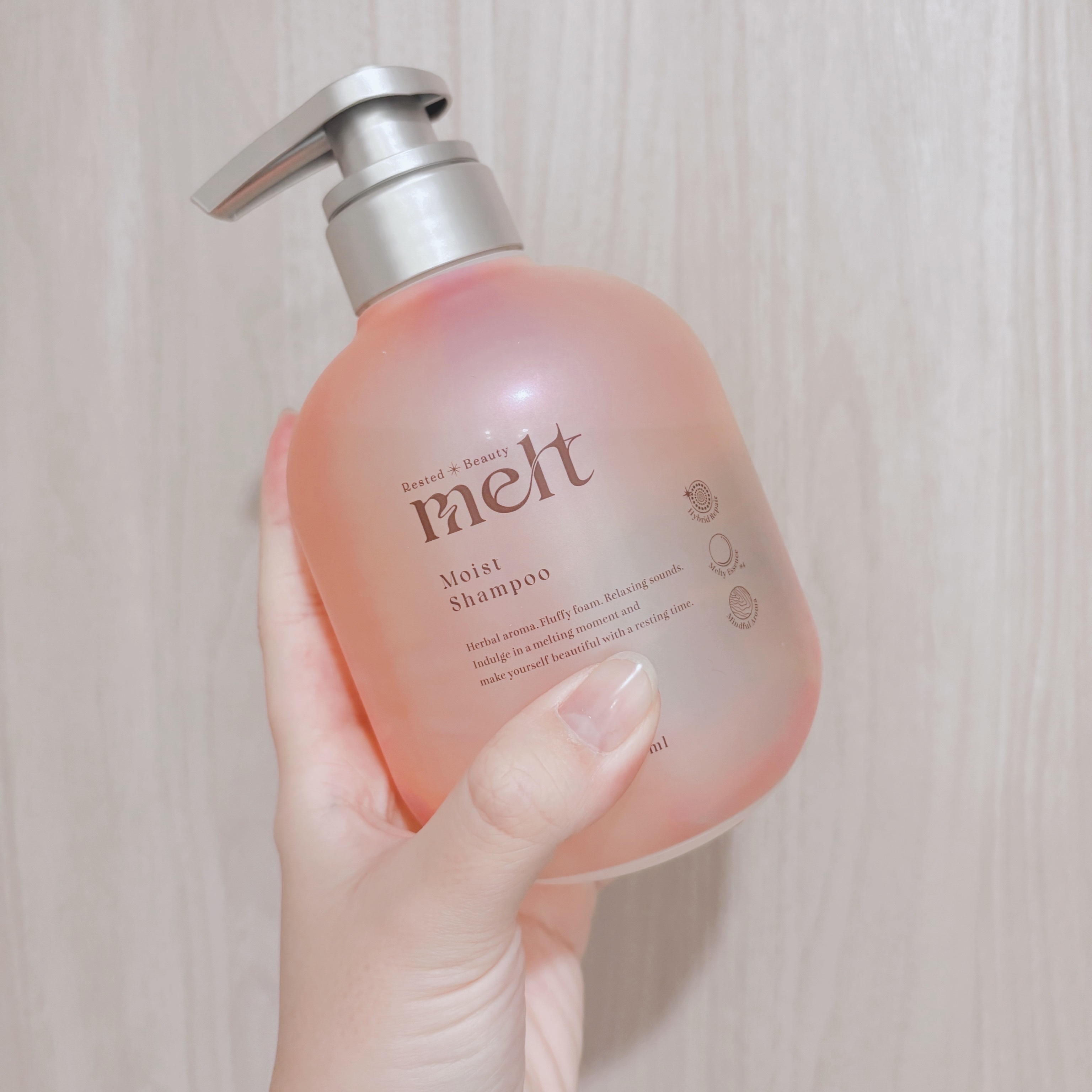 メルト モイストシャンプー／トリートメント シャンプーポンプ(480ml)/melt/市販シャンプーを使ったクチコミ（1枚目）