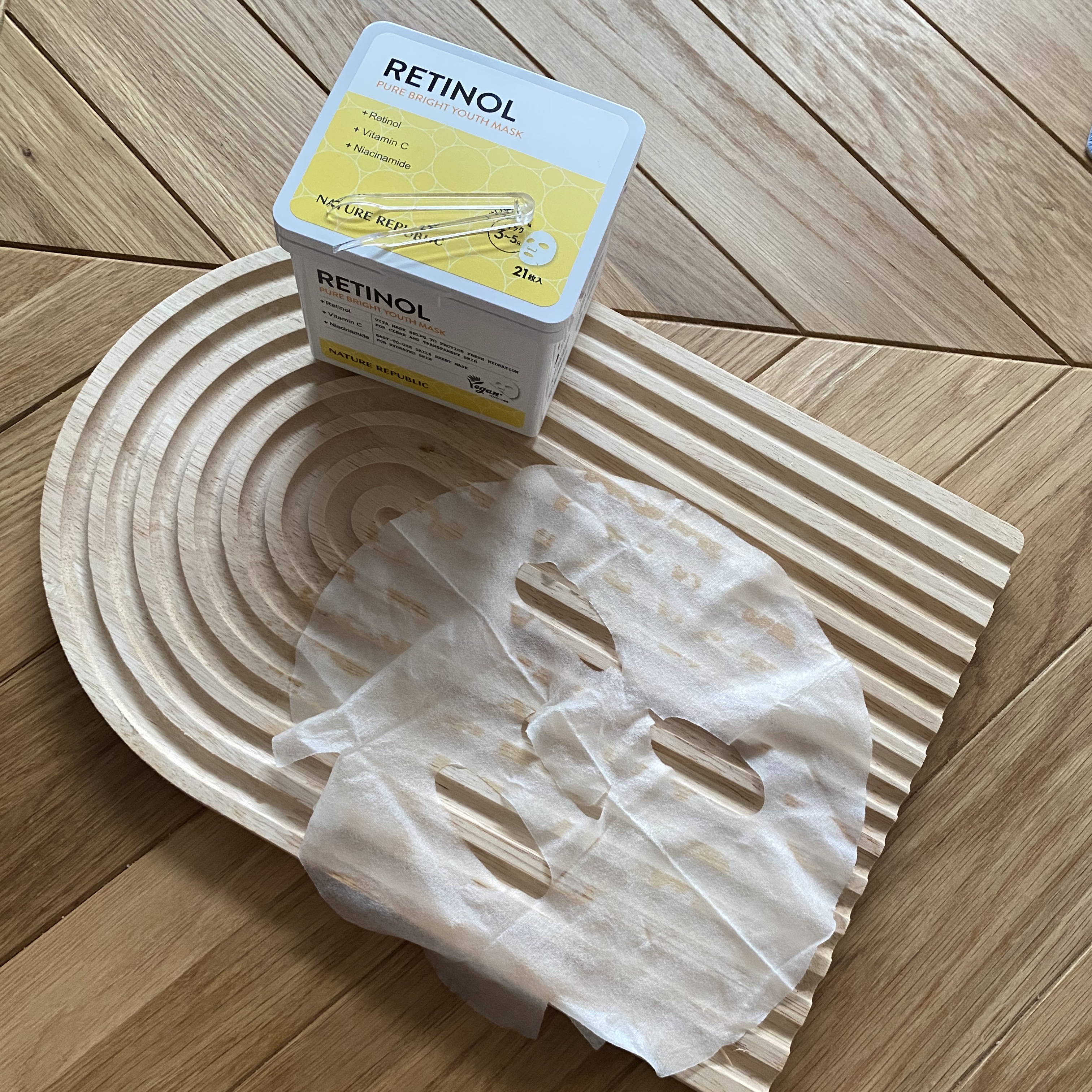 キューブマスク レチノール/ネイチャーリパブリック/シートマスク・パックを使ったクチコミ（3枚目）