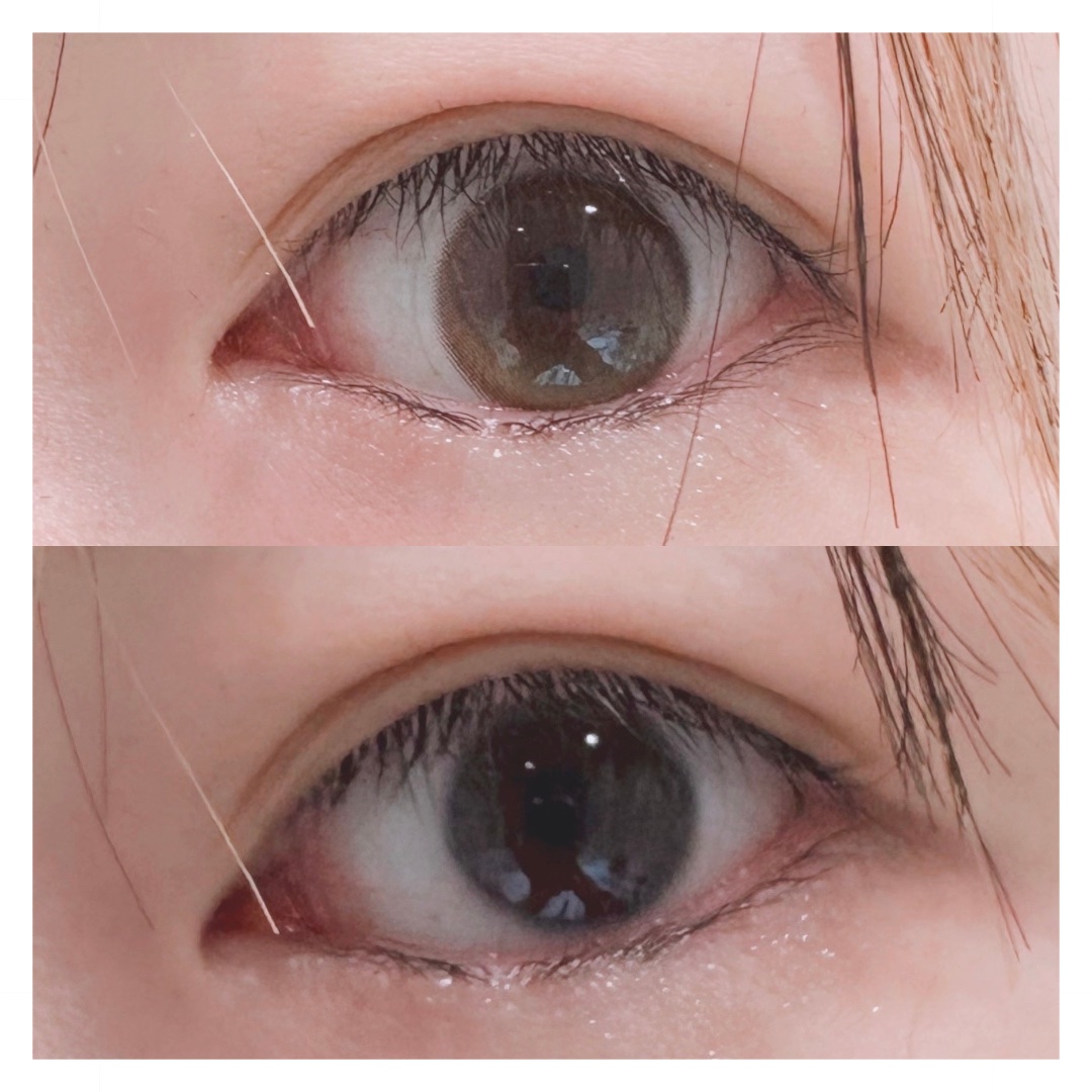 Glowy 1day ゴールデンオリーブ/OLENS/ワンデー（１DAY）カラコンを使ったクチコミ（1枚目）