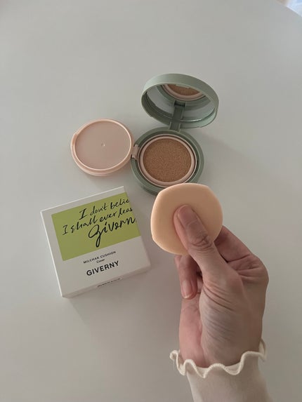 ジヴェルニー 密着カバークッション/GIVERNY/クッションファンデーションを使ったクチコミ(4枚目)