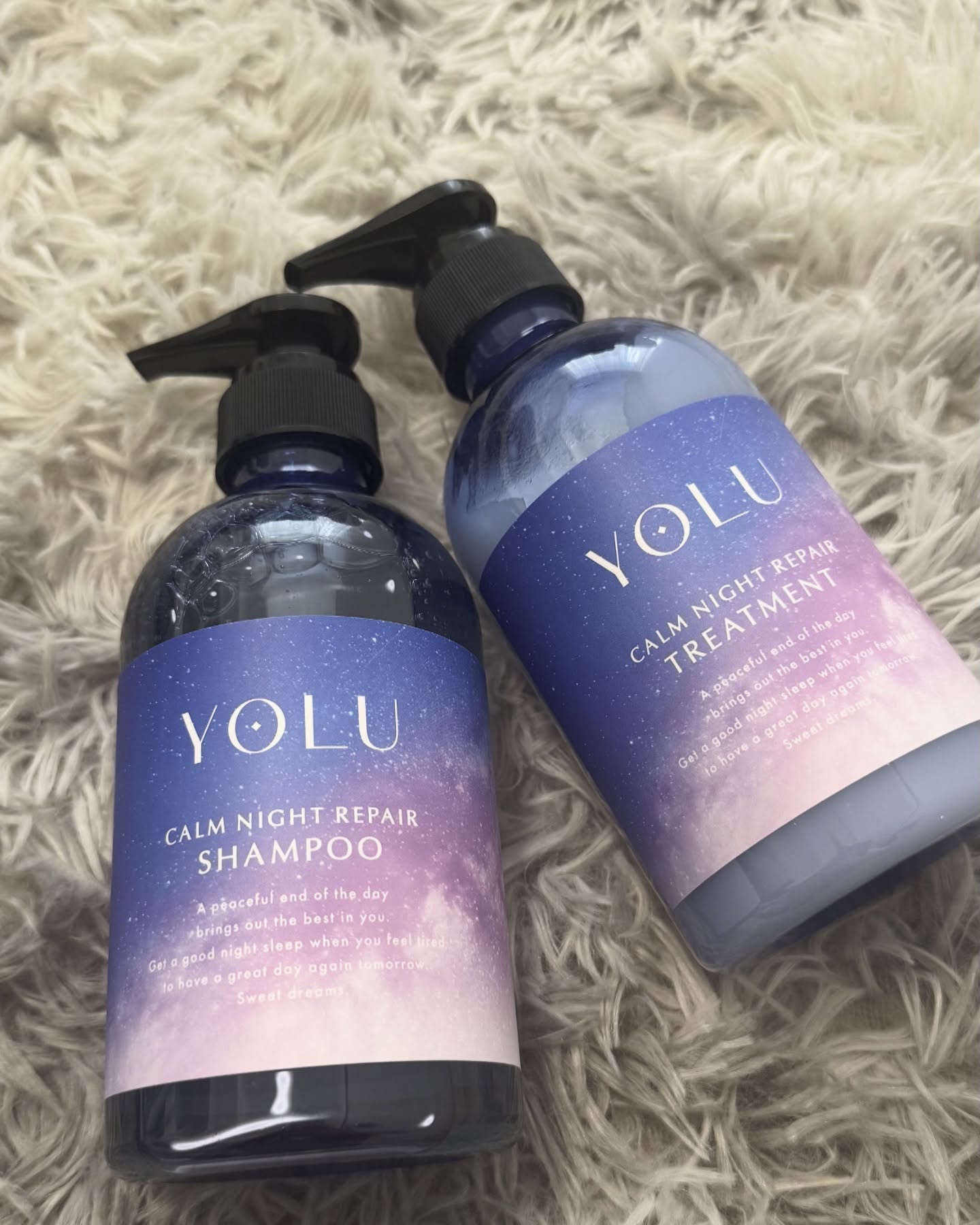 カームナイトリペアシャンプー／トリートメント/YOLU/シャンプー・コンディショナーを使ったクチコミ（1枚目）