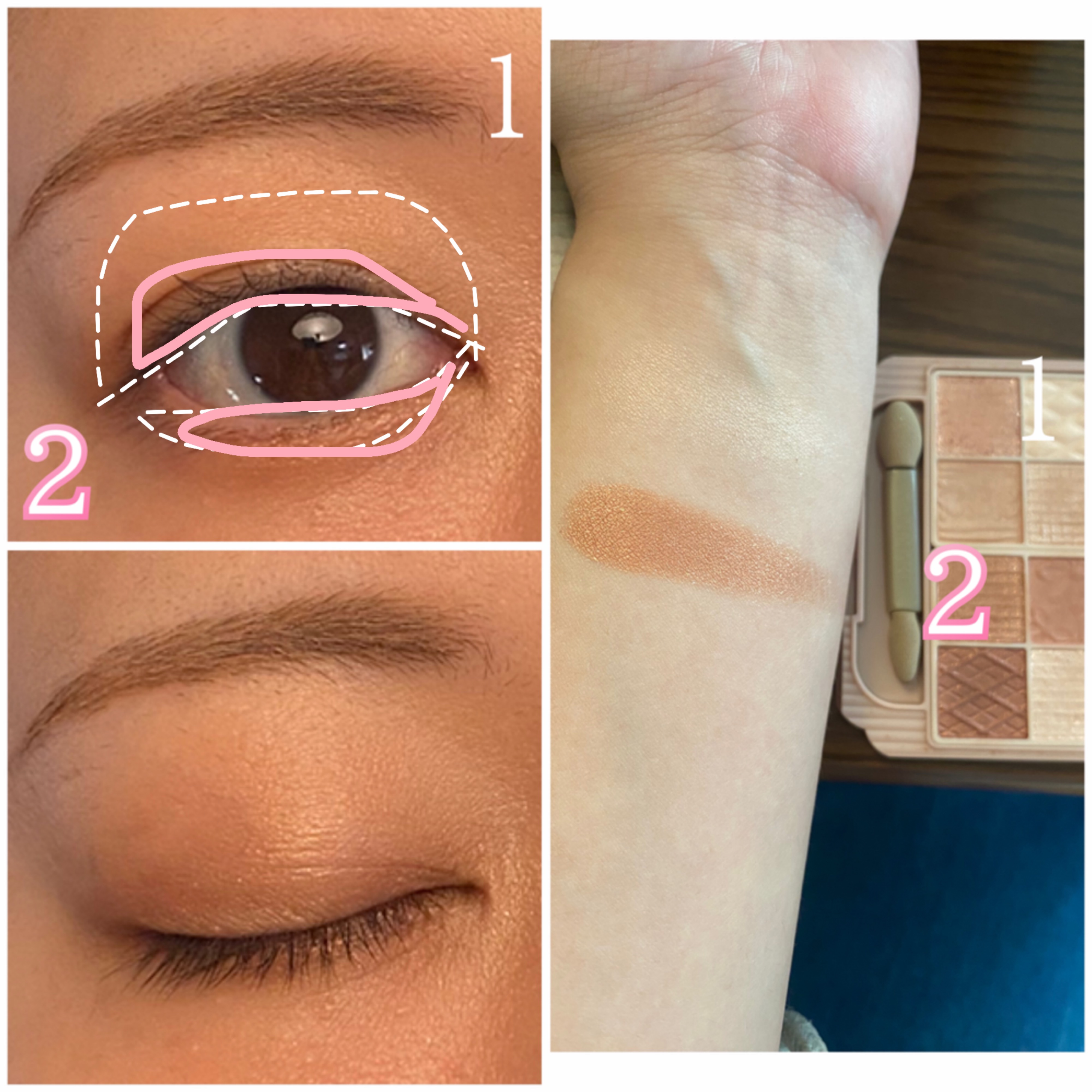 プティパレットアイズ/キャンメイク/パウダーアイシャドウを使ったクチコミ（3枚目）